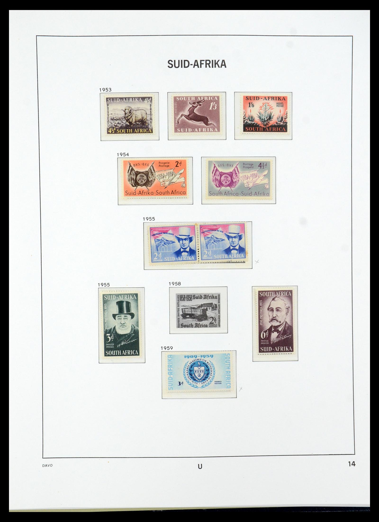 35632 022 - Postzegelverzameling 35632 Zuid Afrika 1910-1997.