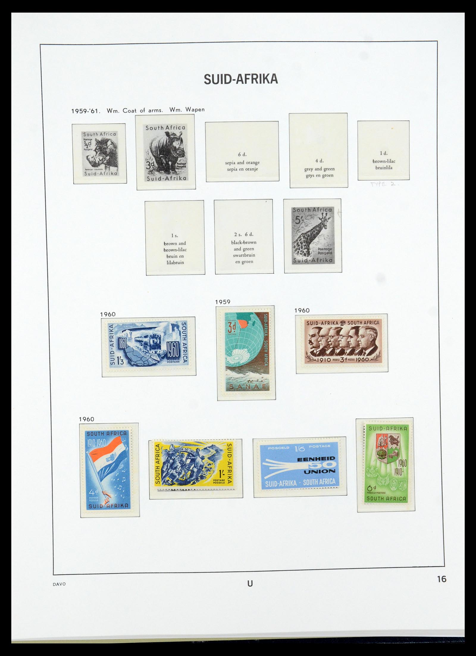 35632 024 - Postzegelverzameling 35632 Zuid Afrika 1910-1997.