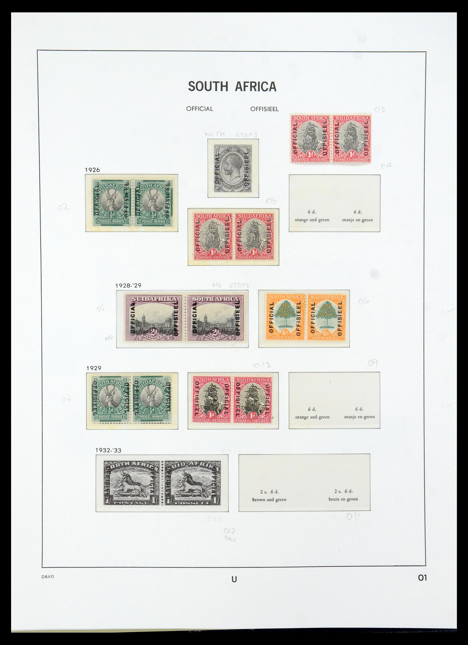 35632 032 - Postzegelverzameling 35632 Zuid Afrika 1910-1997.