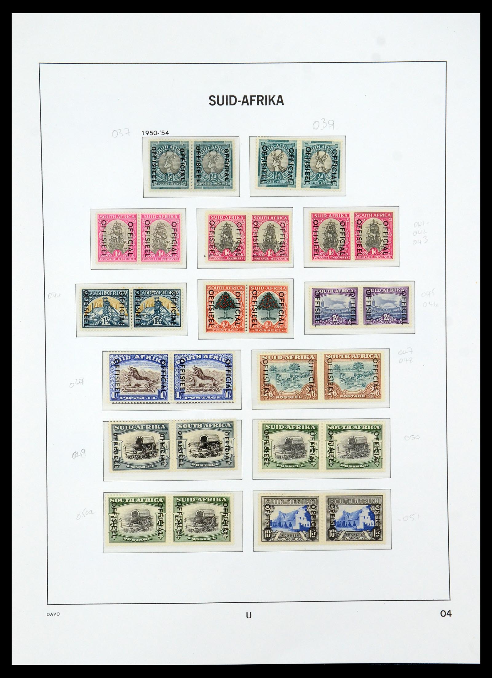 35632 035 - Postzegelverzameling 35632 Zuid Afrika 1910-1997.