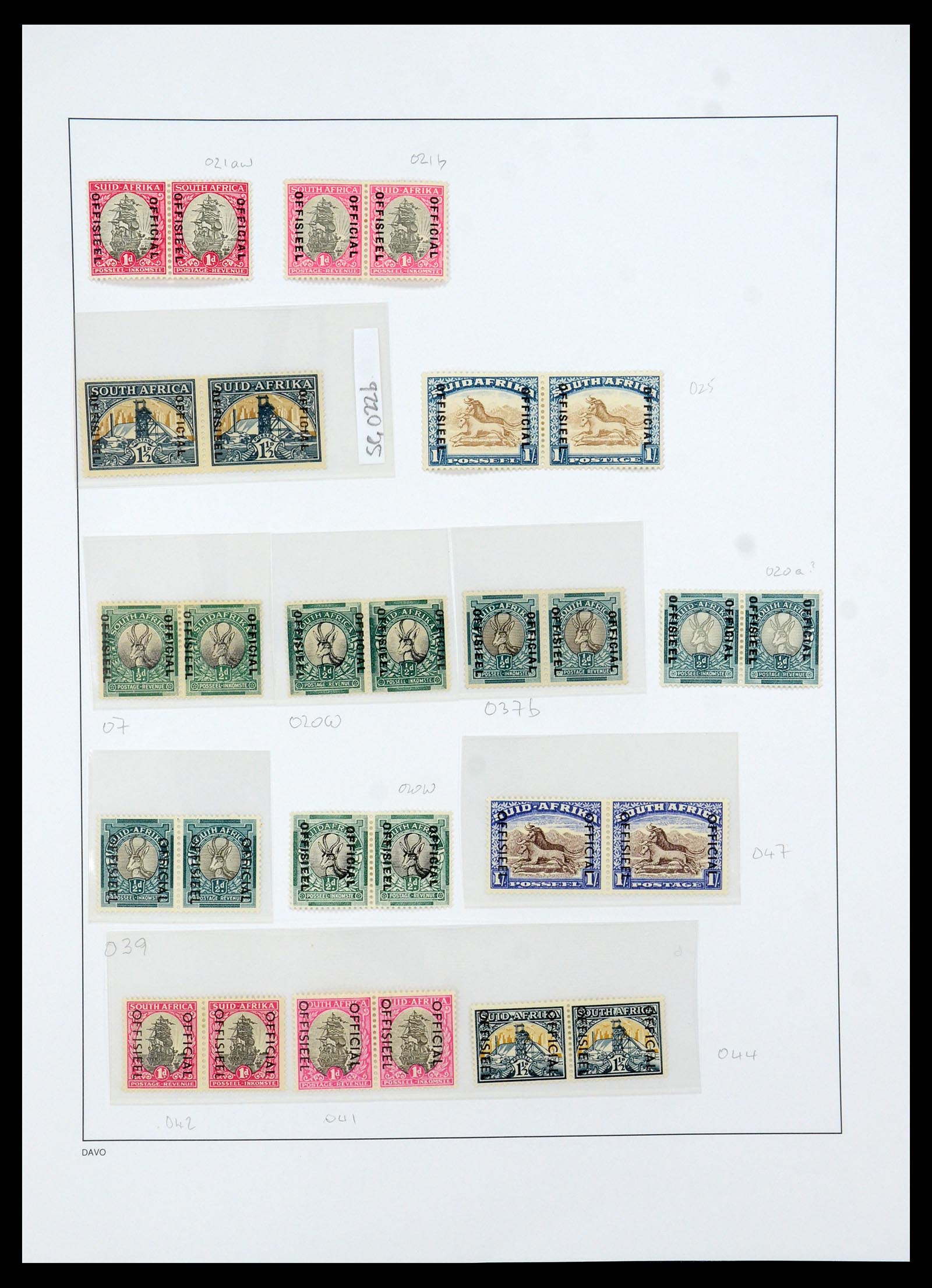35632 036 - Postzegelverzameling 35632 Zuid Afrika 1910-1997.