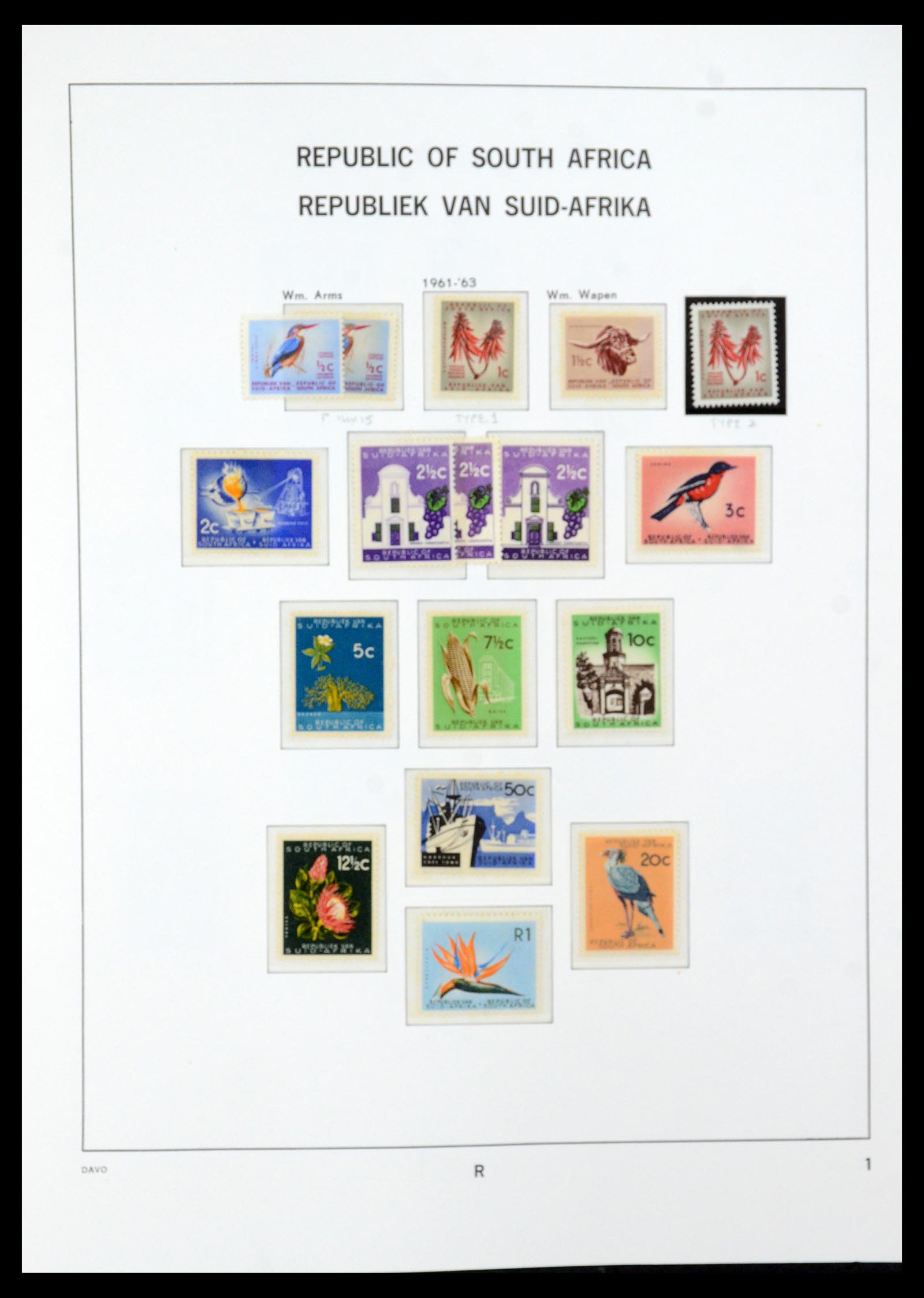 35632 037 - Postzegelverzameling 35632 Zuid Afrika 1910-1997.