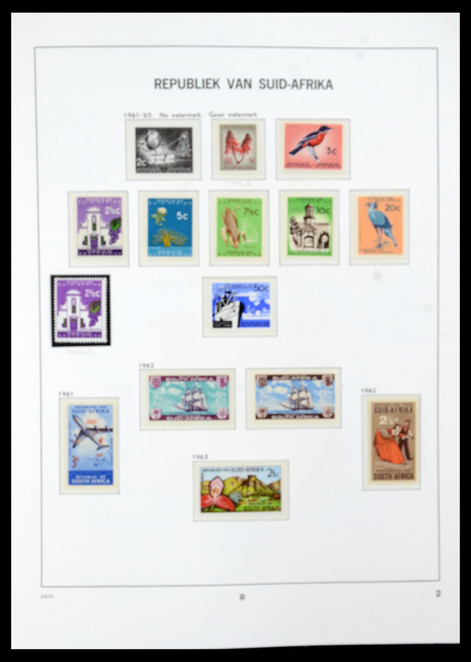 35632 038 - Postzegelverzameling 35632 Zuid Afrika 1910-1997.