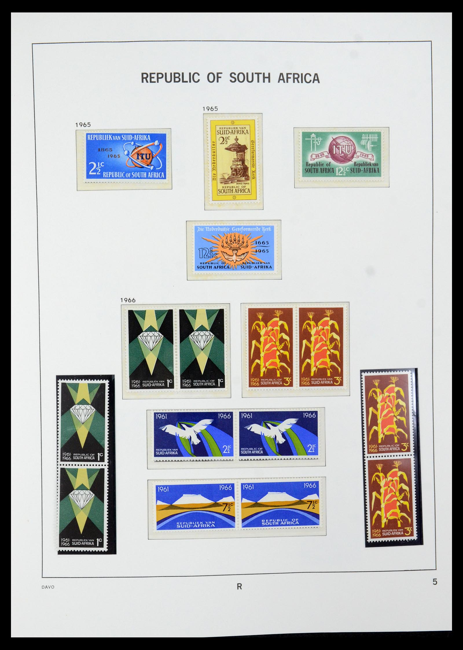 35632 041 - Postzegelverzameling 35632 Zuid Afrika 1910-1997.