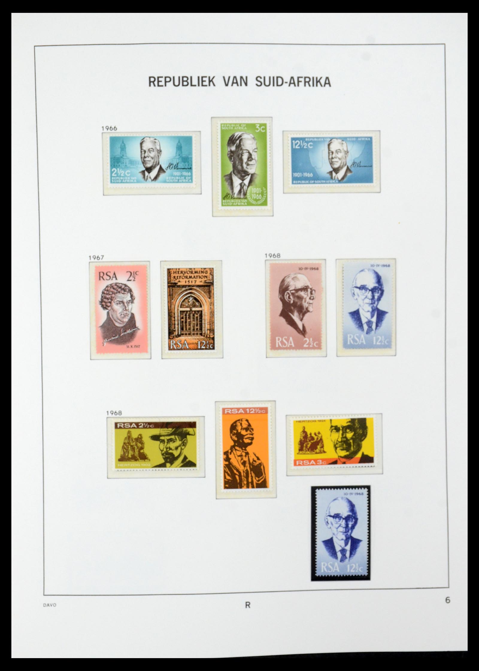 35632 042 - Postzegelverzameling 35632 Zuid Afrika 1910-1997.