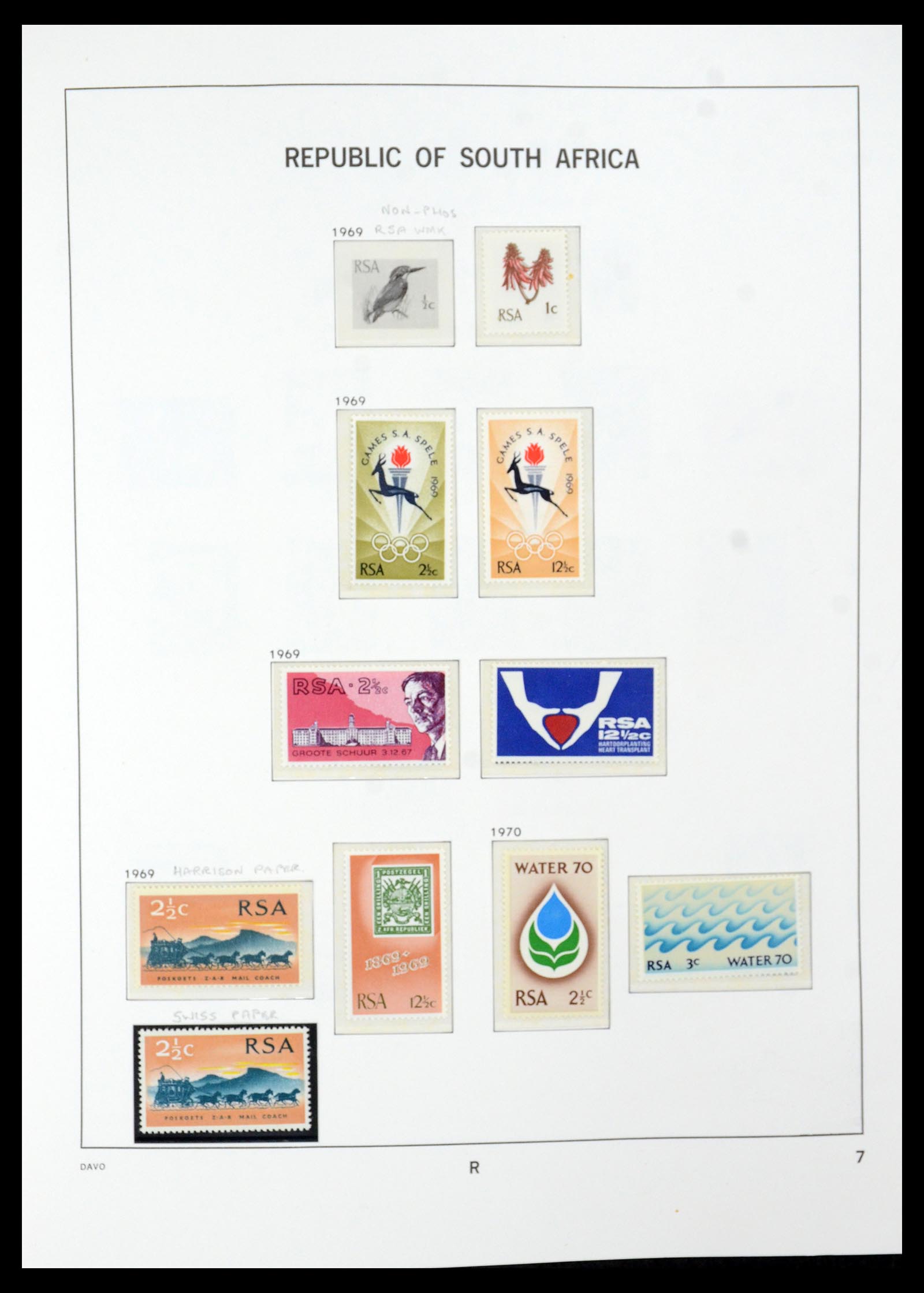 35632 043 - Postzegelverzameling 35632 Zuid Afrika 1910-1997.