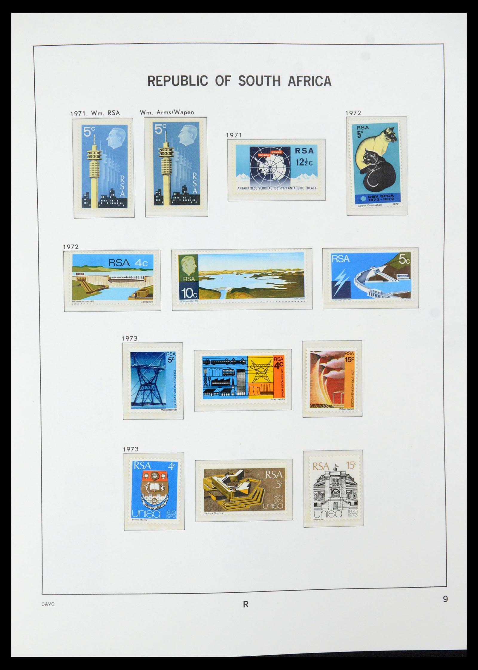 35632 045 - Postzegelverzameling 35632 Zuid Afrika 1910-1997.