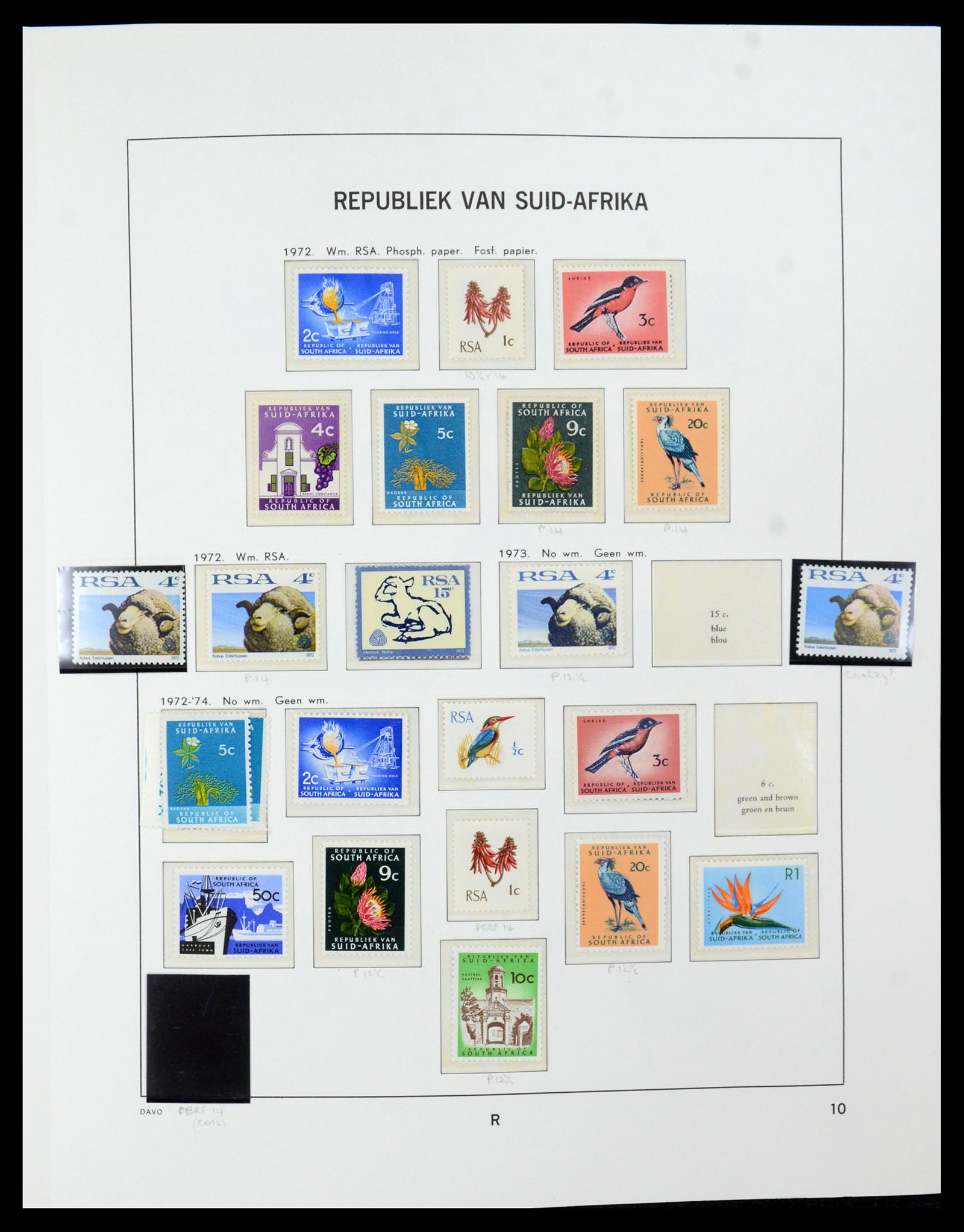 35632 046 - Postzegelverzameling 35632 Zuid Afrika 1910-1997.