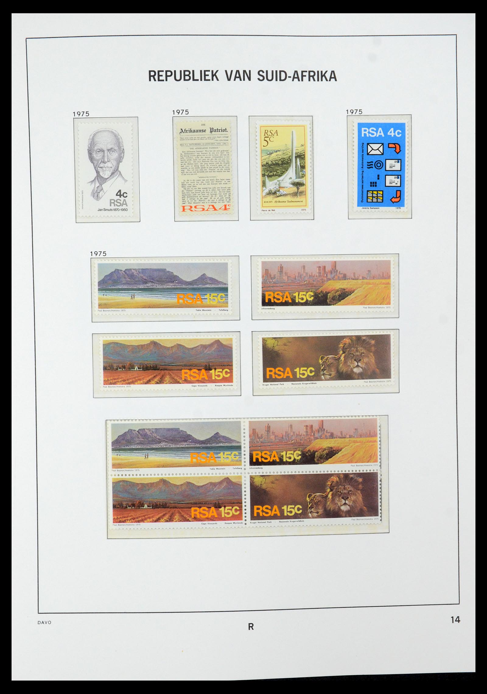 35632 050 - Postzegelverzameling 35632 Zuid Afrika 1910-1997.