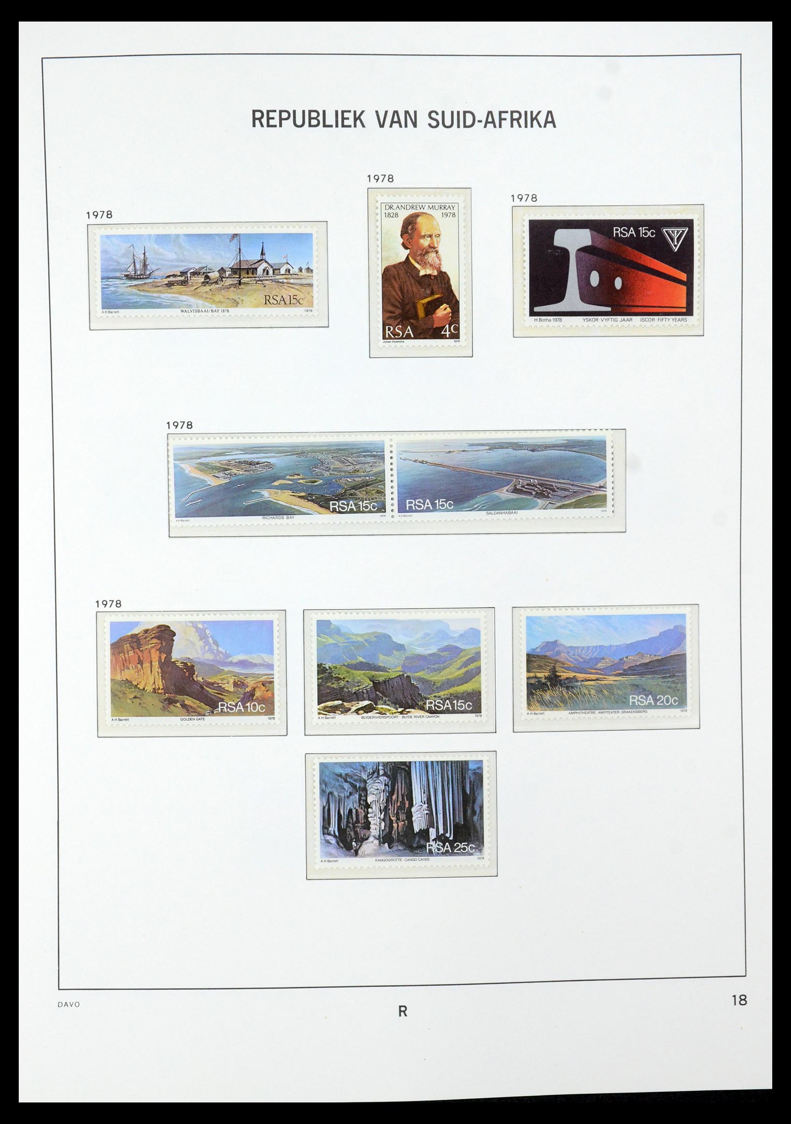35632 054 - Postzegelverzameling 35632 Zuid Afrika 1910-1997.