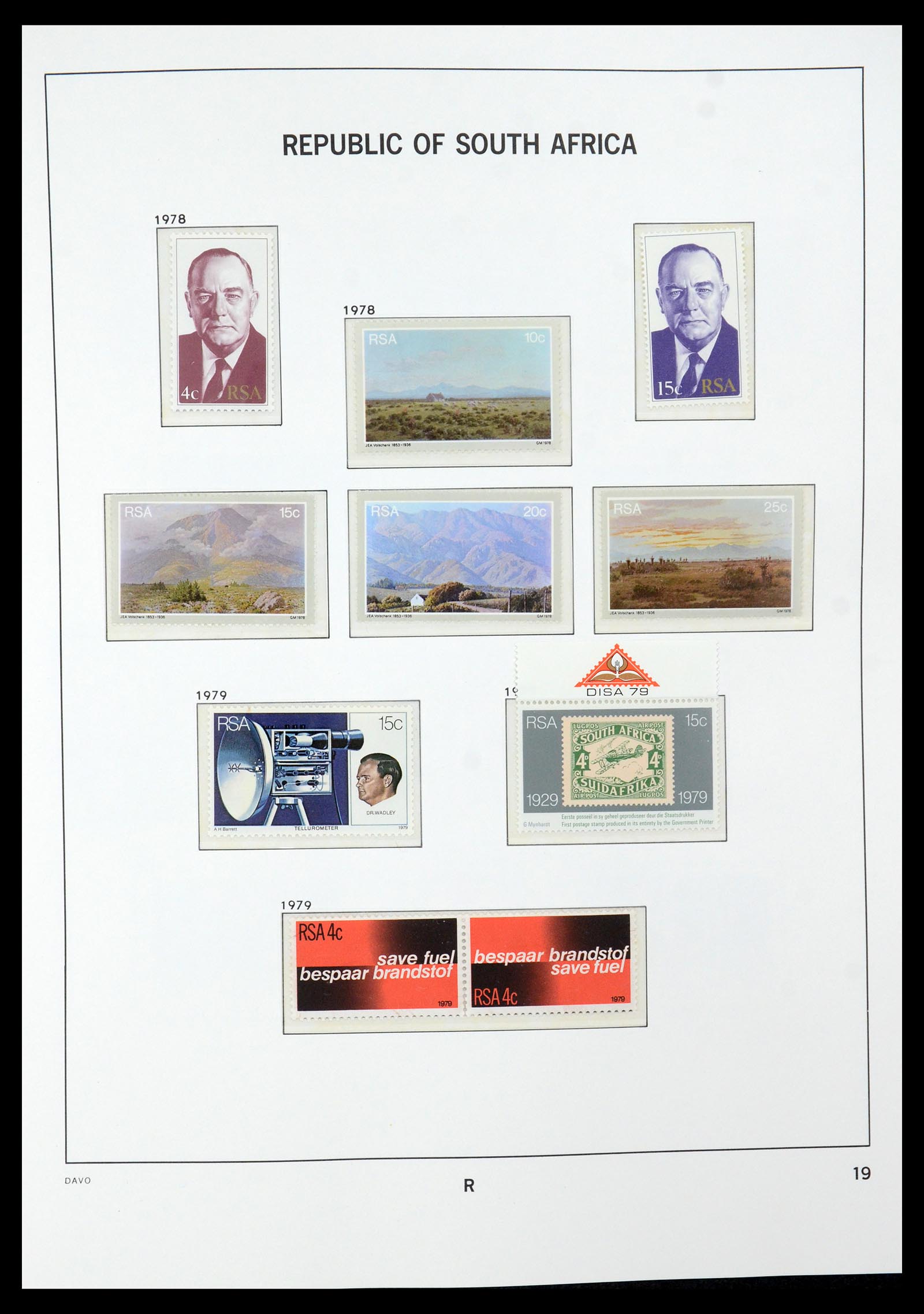 35632 055 - Postzegelverzameling 35632 Zuid Afrika 1910-1997.