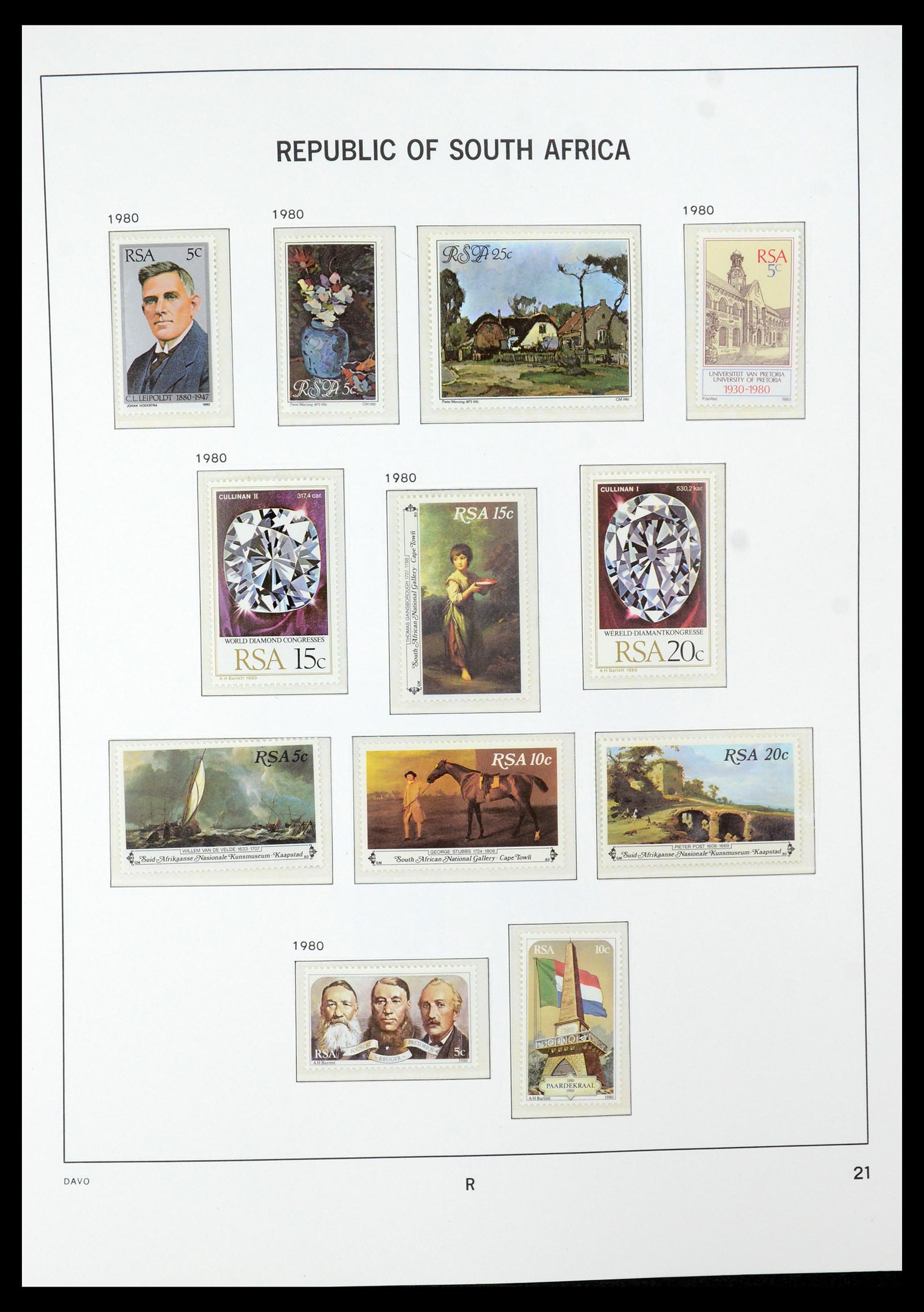35632 057 - Postzegelverzameling 35632 Zuid Afrika 1910-1997.