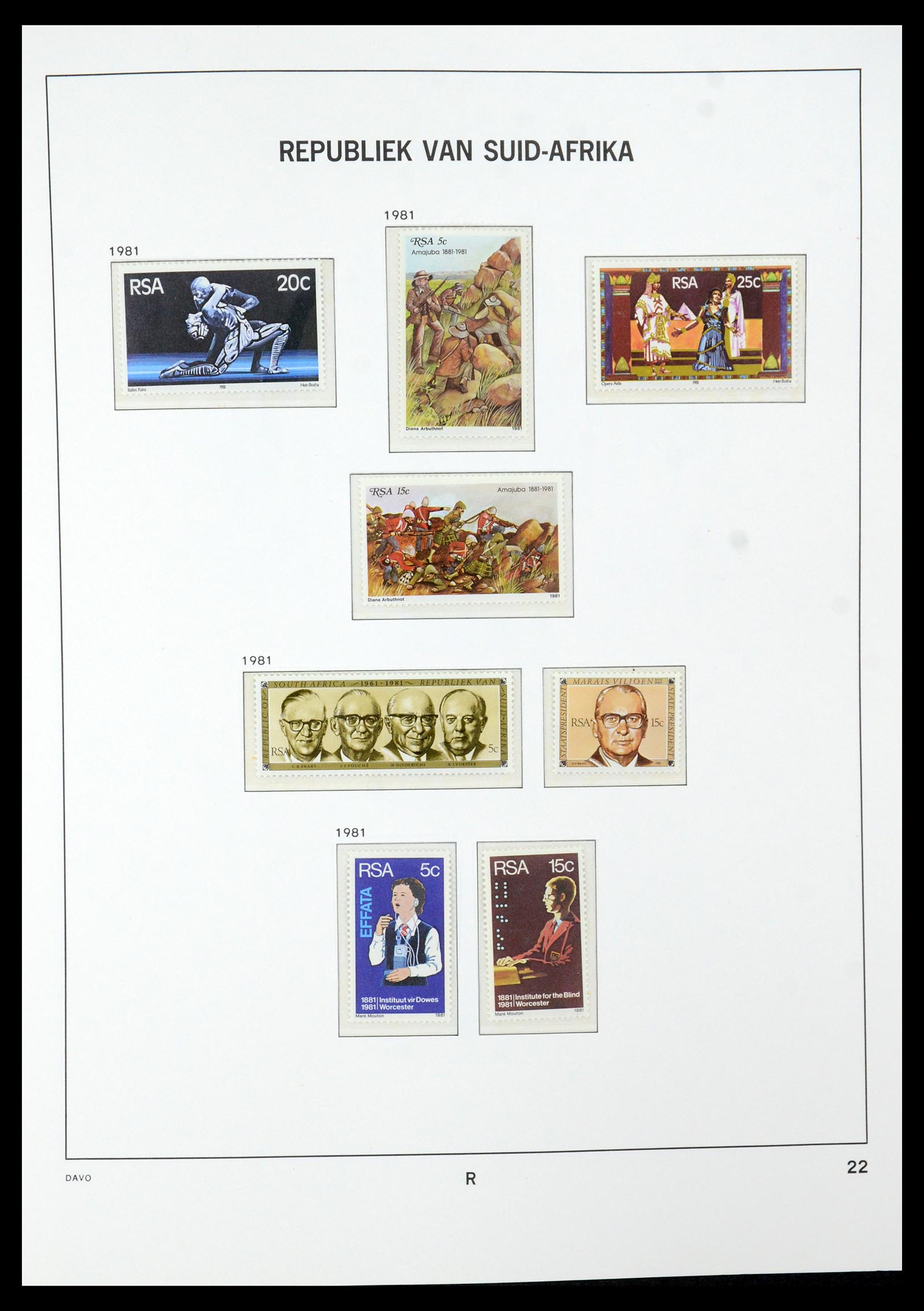 35632 058 - Postzegelverzameling 35632 Zuid Afrika 1910-1997.