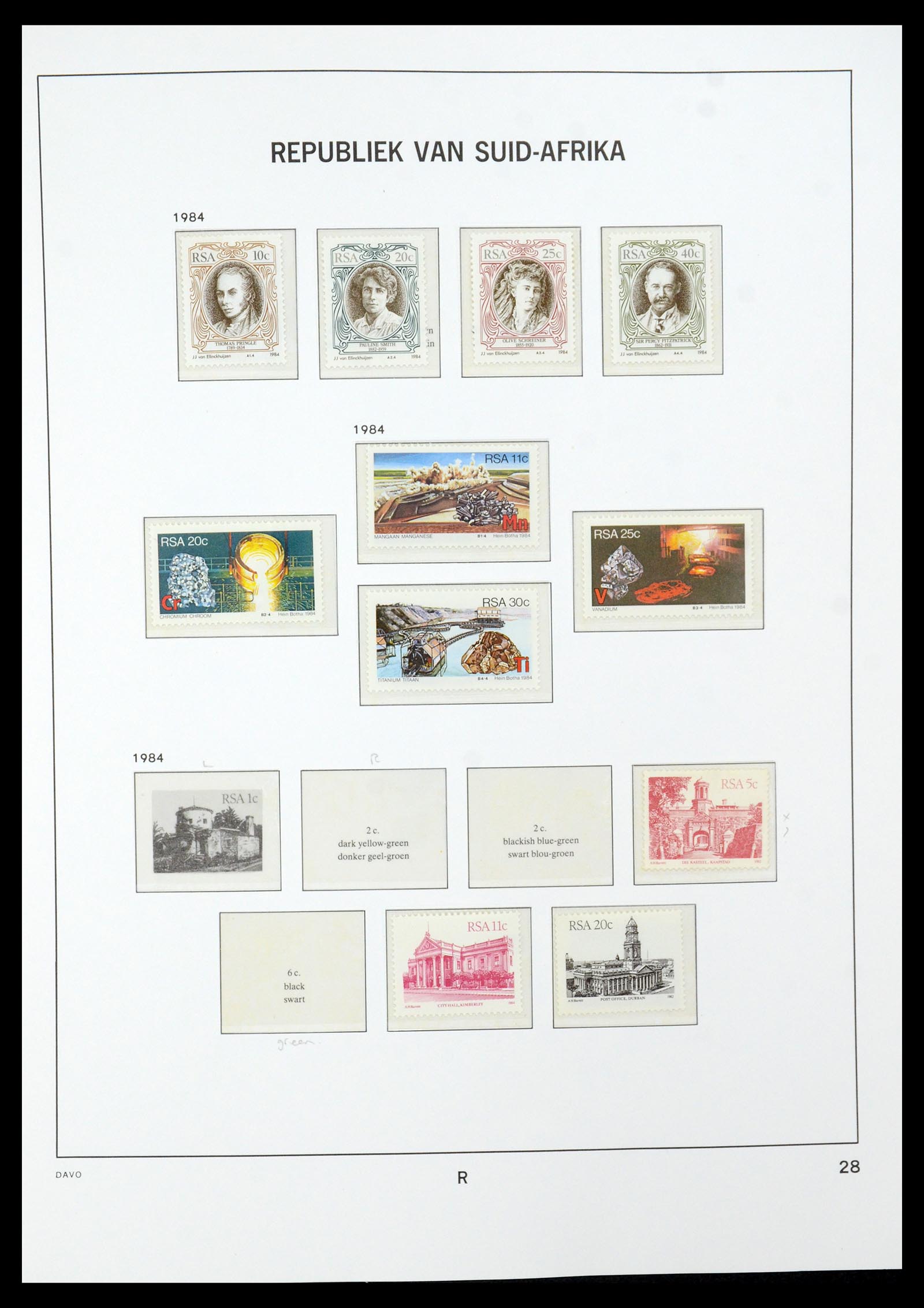 35632 065 - Postzegelverzameling 35632 Zuid Afrika 1910-1997.