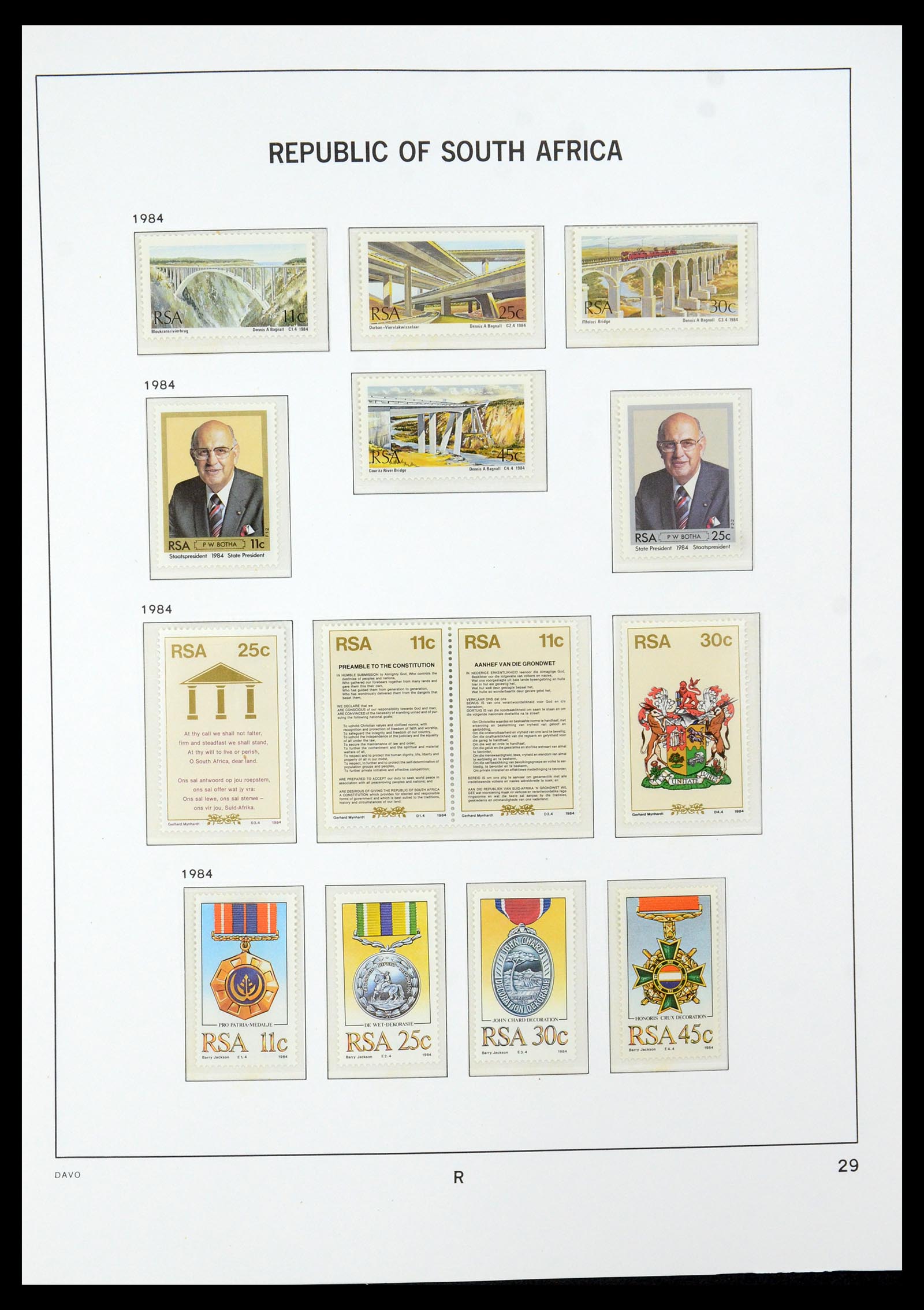 35632 066 - Postzegelverzameling 35632 Zuid Afrika 1910-1997.