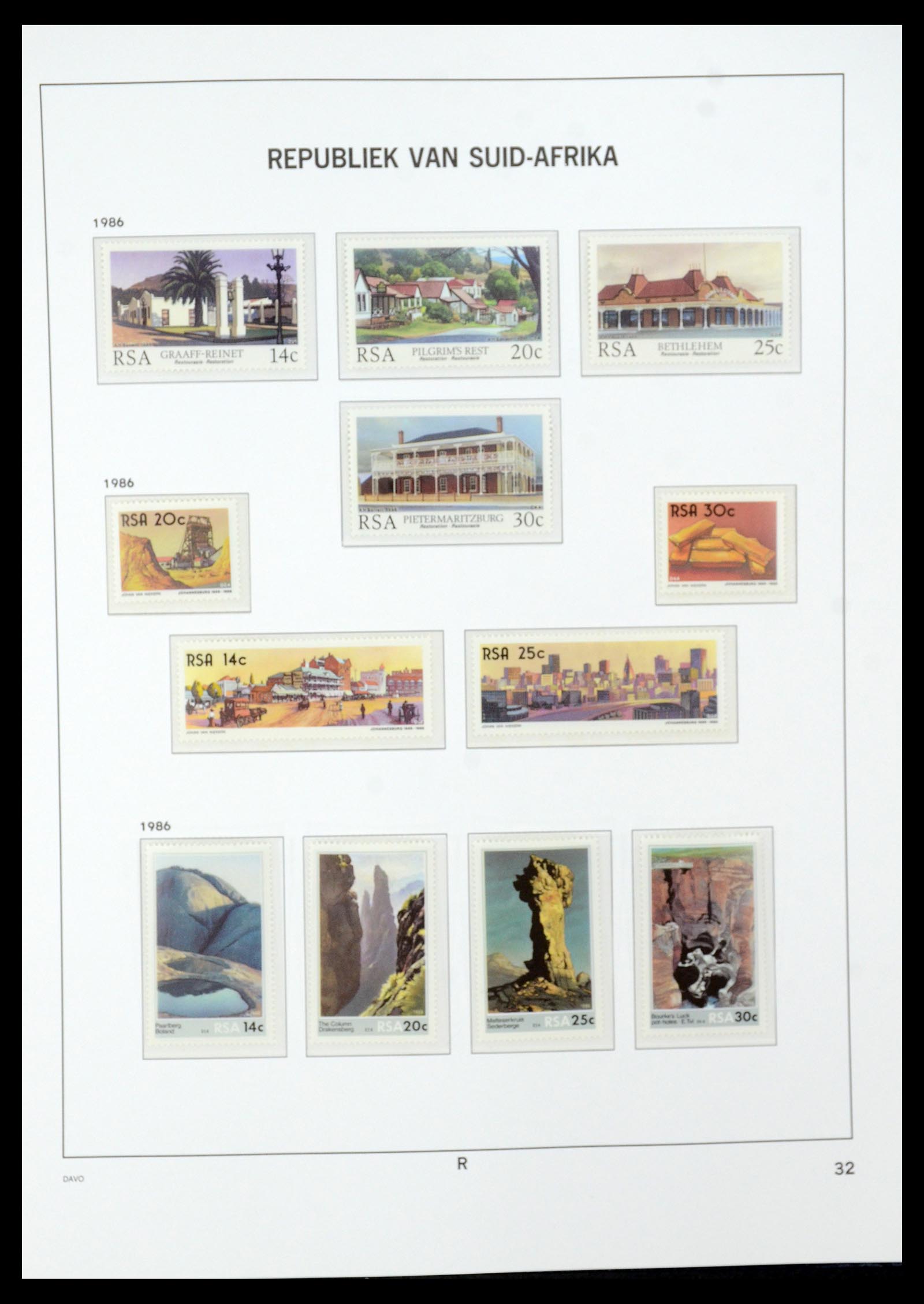 35632 072 - Postzegelverzameling 35632 Zuid Afrika 1910-1997.