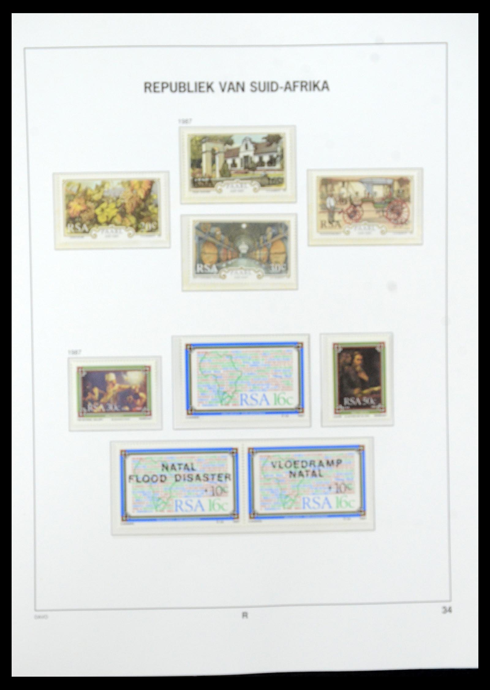 35632 074 - Postzegelverzameling 35632 Zuid Afrika 1910-1997.