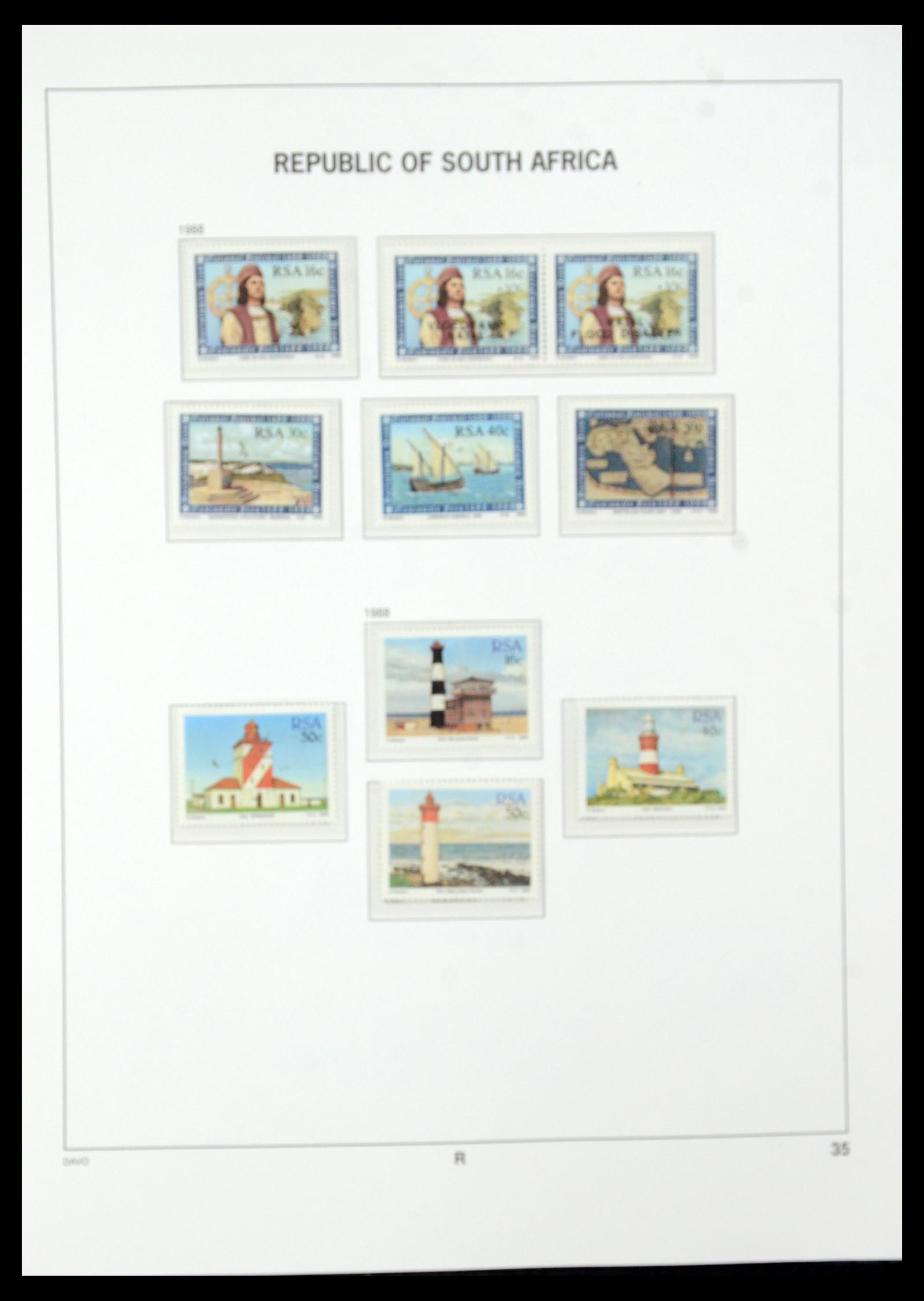 35632 075 - Postzegelverzameling 35632 Zuid Afrika 1910-1997.