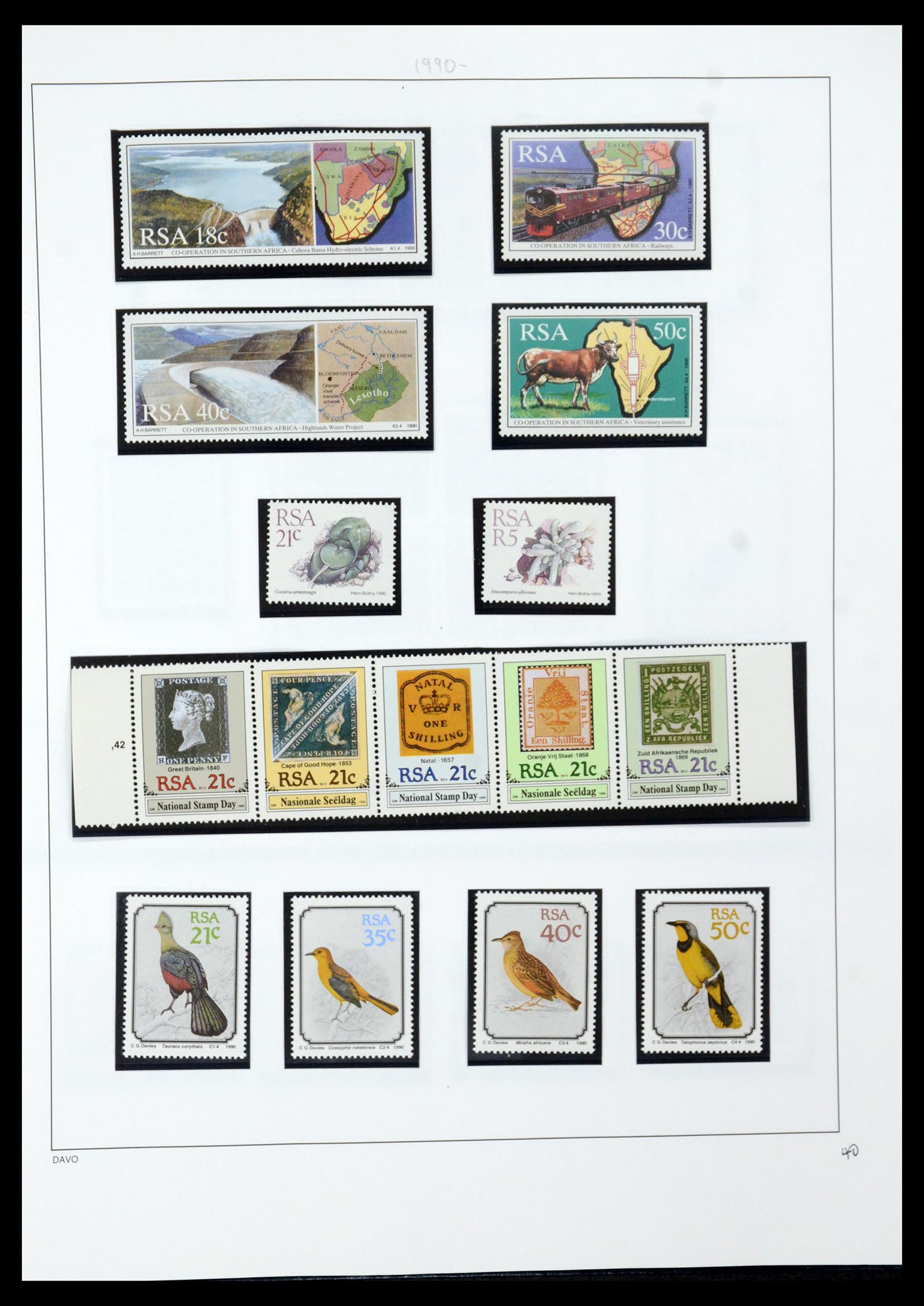 35632 081 - Postzegelverzameling 35632 Zuid Afrika 1910-1997.