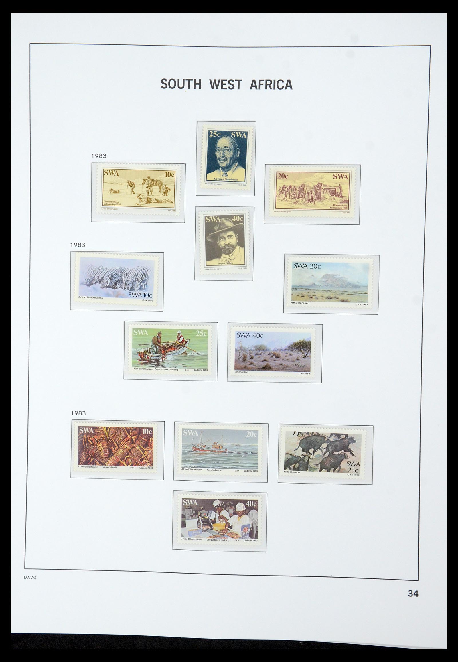 35632 158 - Postzegelverzameling 35632 Zuid Afrika 1910-1997.