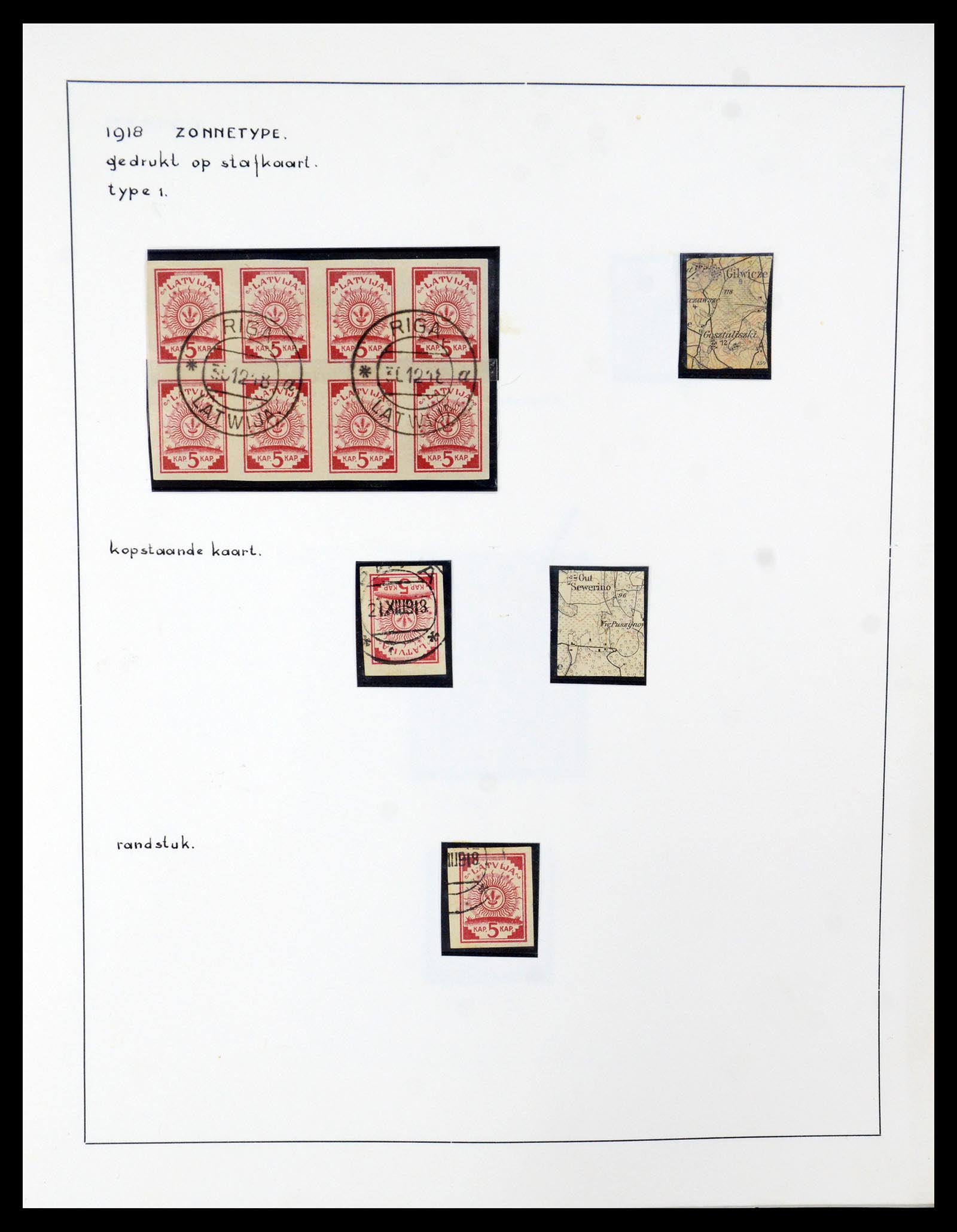 35637 002 - Postzegelverzameling 35637 Letland 1918-1922.