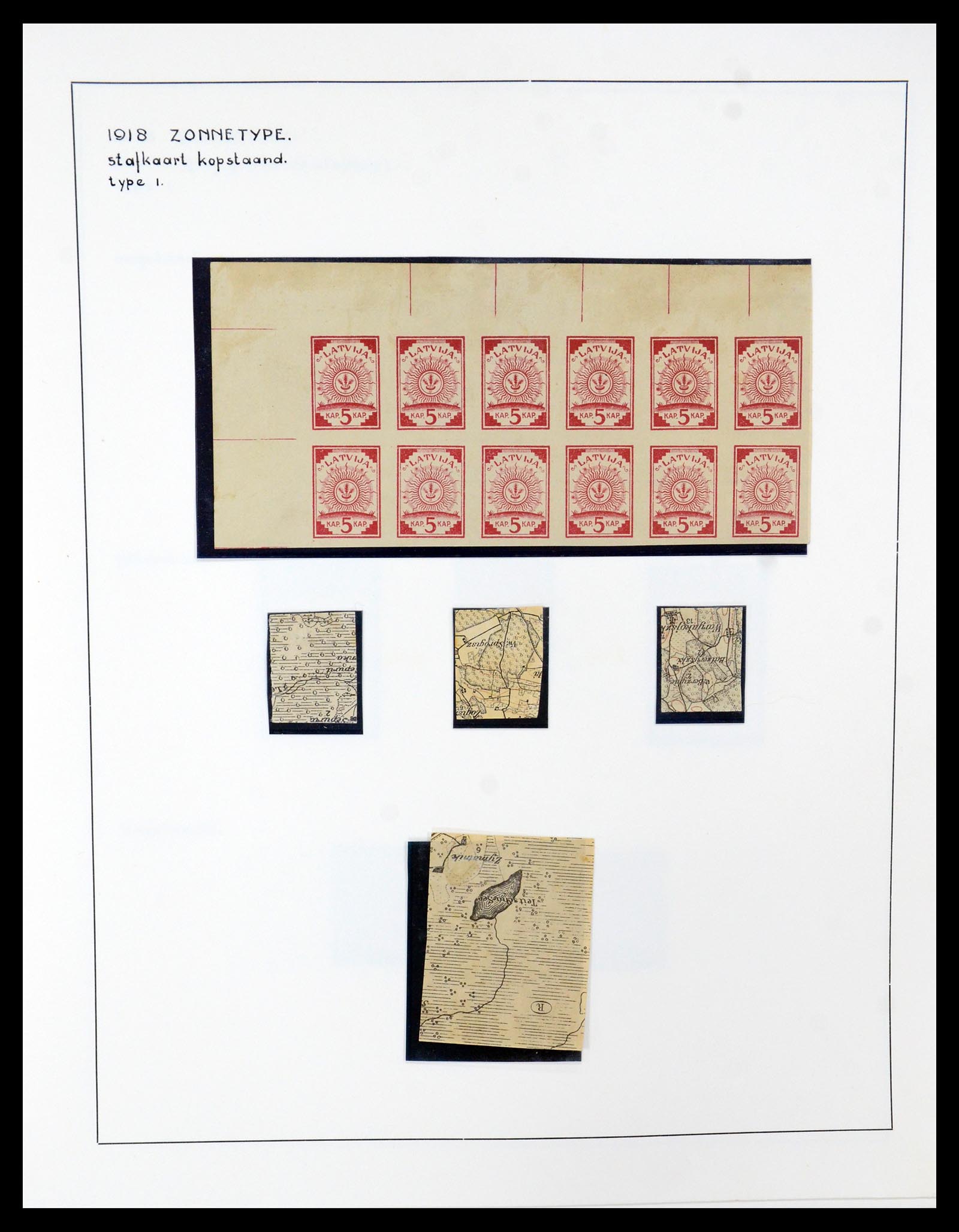 35637 005 - Postzegelverzameling 35637 Letland 1918-1922.