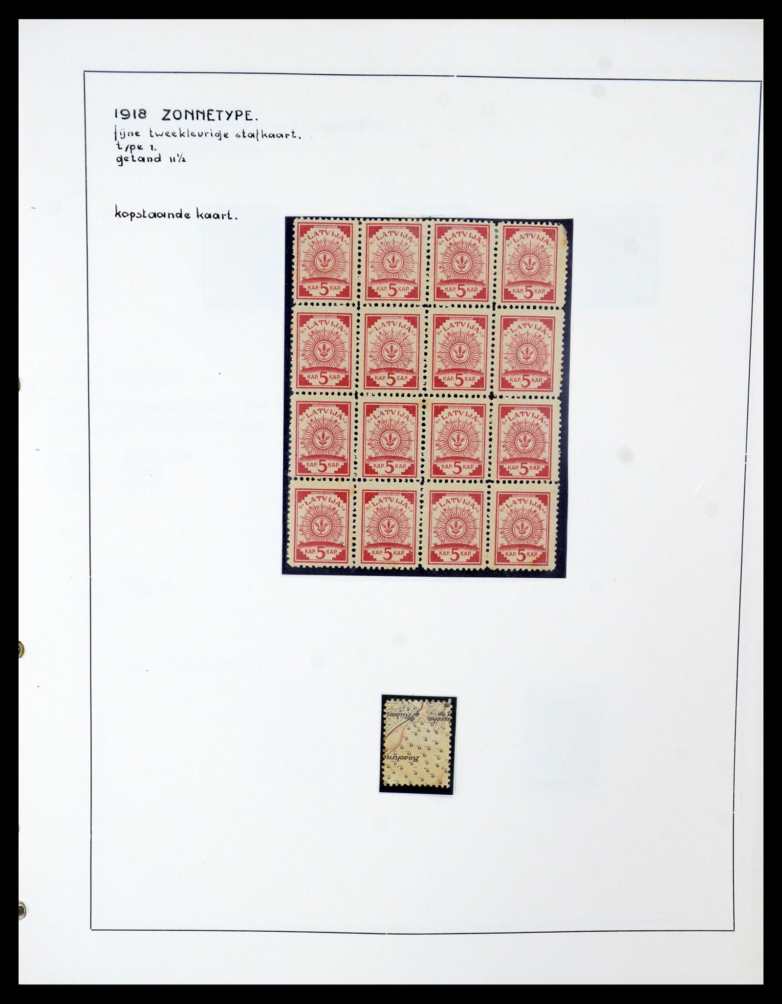 35637 010 - Postzegelverzameling 35637 Letland 1918-1922.