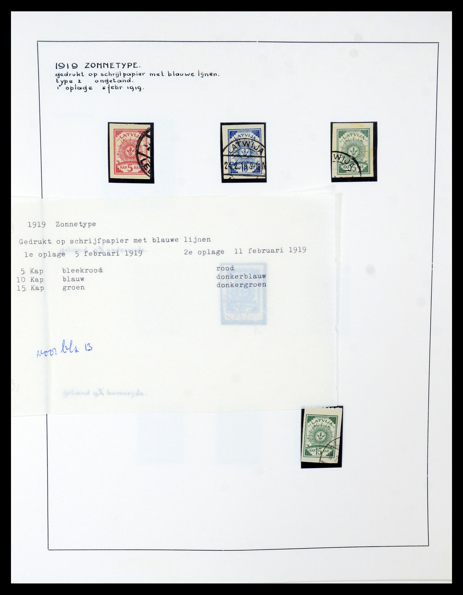 35637 011 - Postzegelverzameling 35637 Letland 1918-1922.