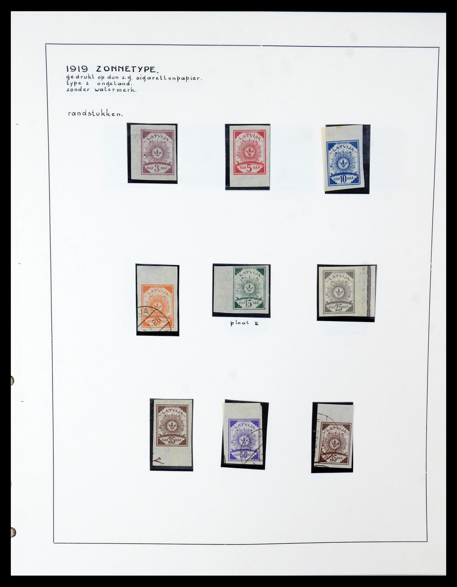 35637 020 - Postzegelverzameling 35637 Letland 1918-1922.