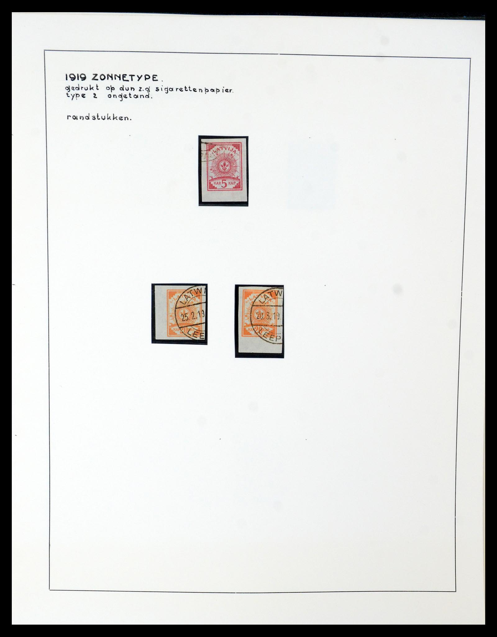 35637 025 - Postzegelverzameling 35637 Letland 1918-1922.