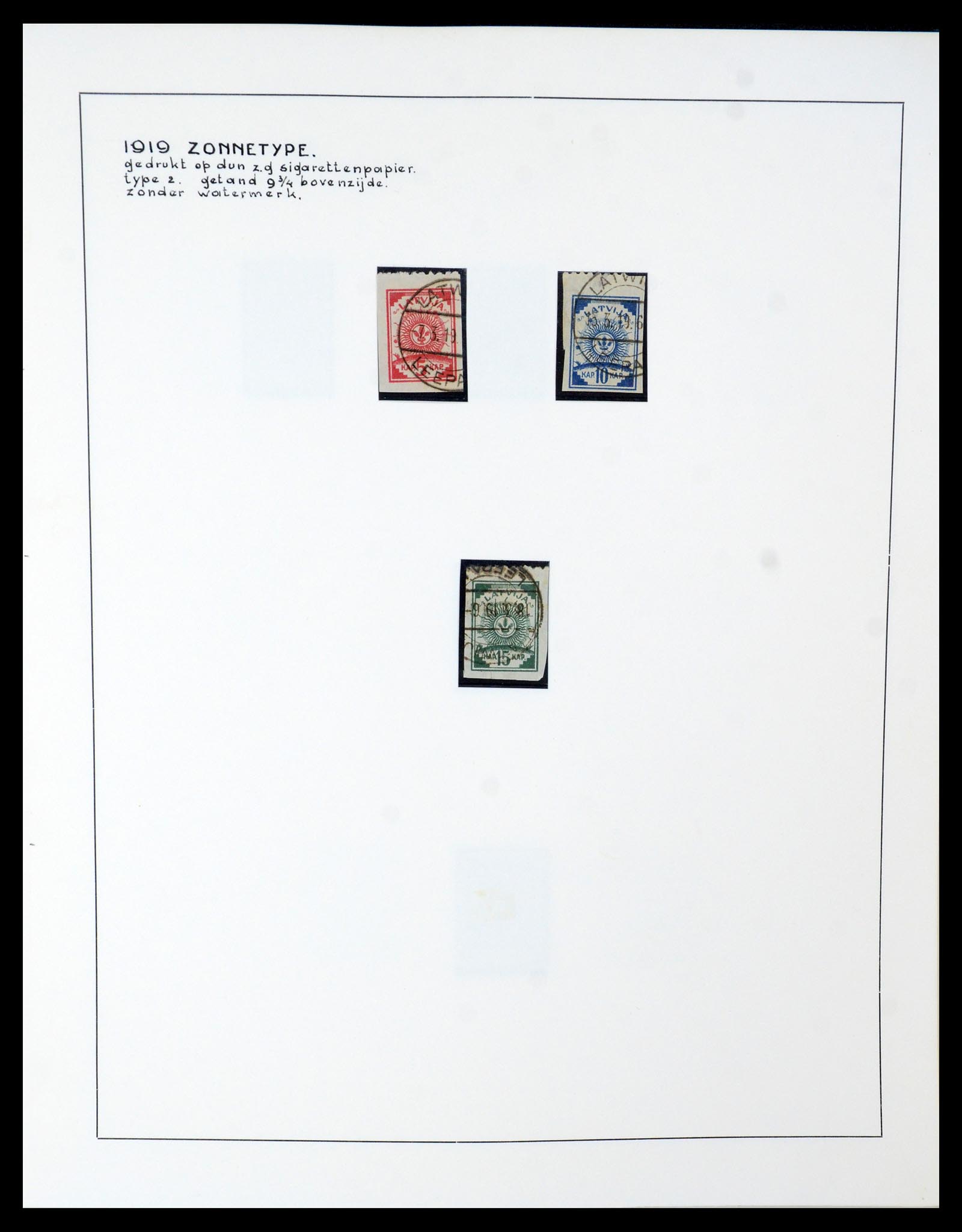 35637 026 - Postzegelverzameling 35637 Letland 1918-1922.
