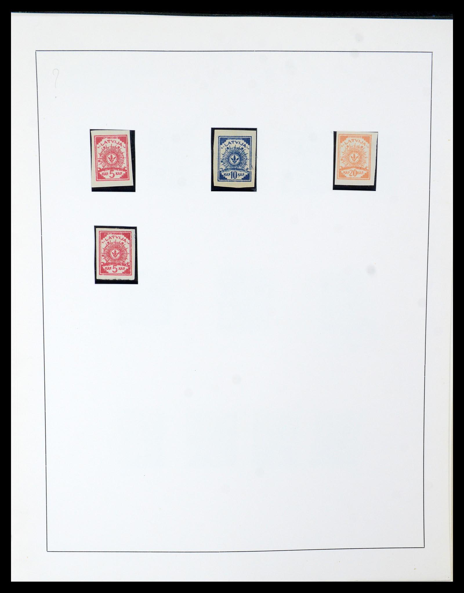 35637 030 - Postzegelverzameling 35637 Letland 1918-1922.