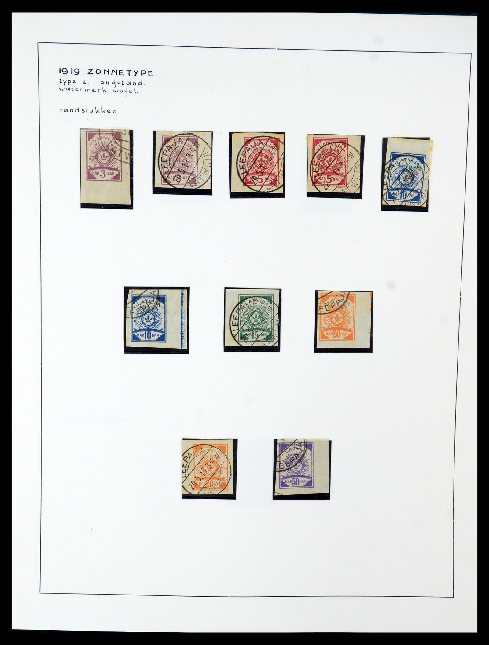35637 040 - Postzegelverzameling 35637 Letland 1918-1922.