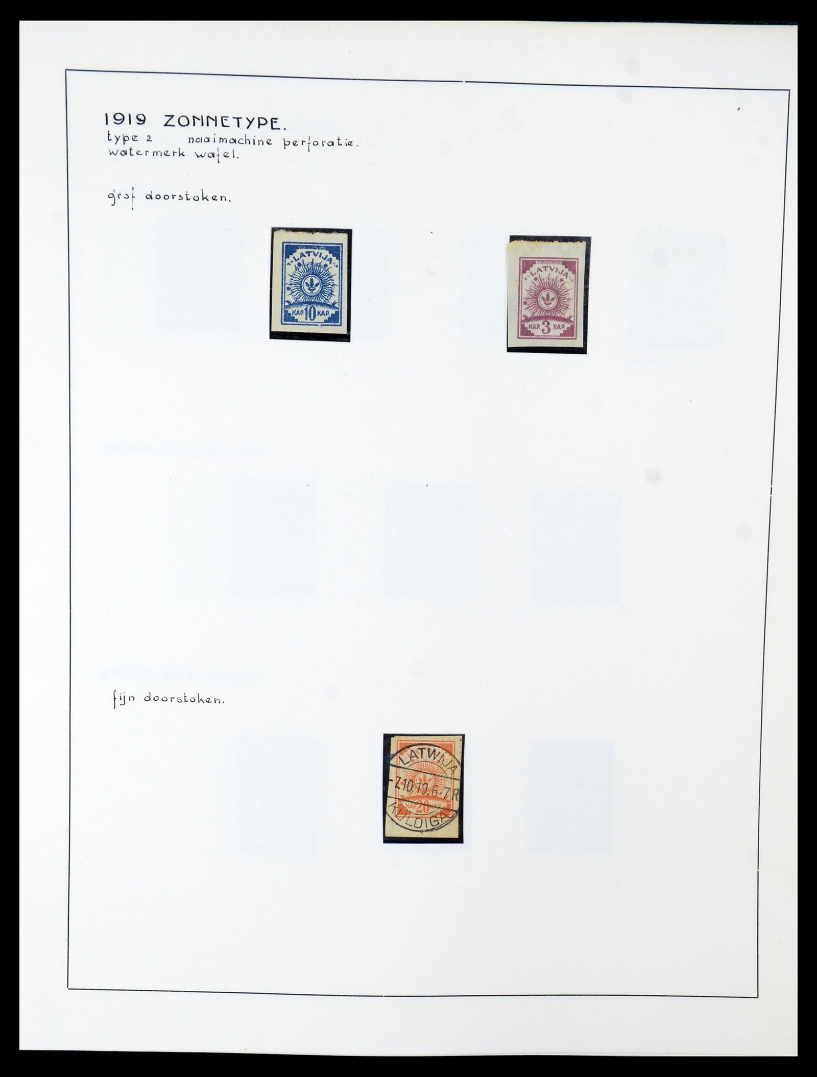 35637 041 - Postzegelverzameling 35637 Letland 1918-1922.