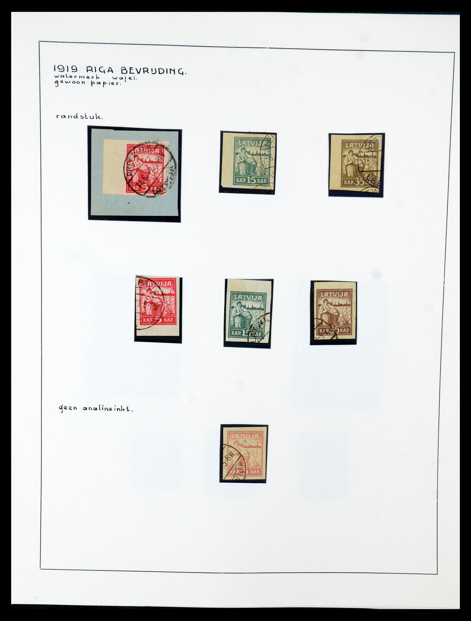 35637 047 - Postzegelverzameling 35637 Letland 1918-1922.