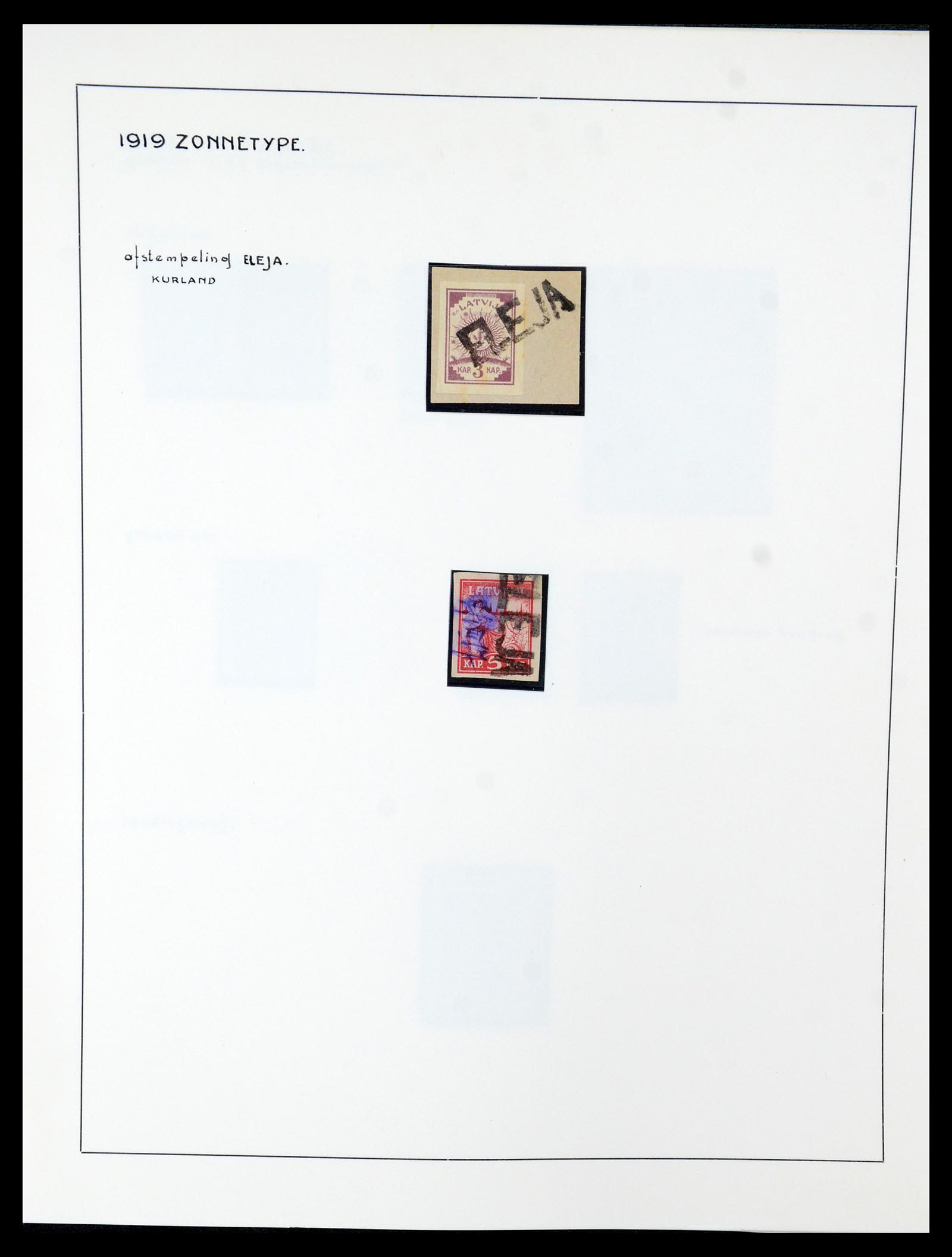 35637 049 - Postzegelverzameling 35637 Letland 1918-1922.