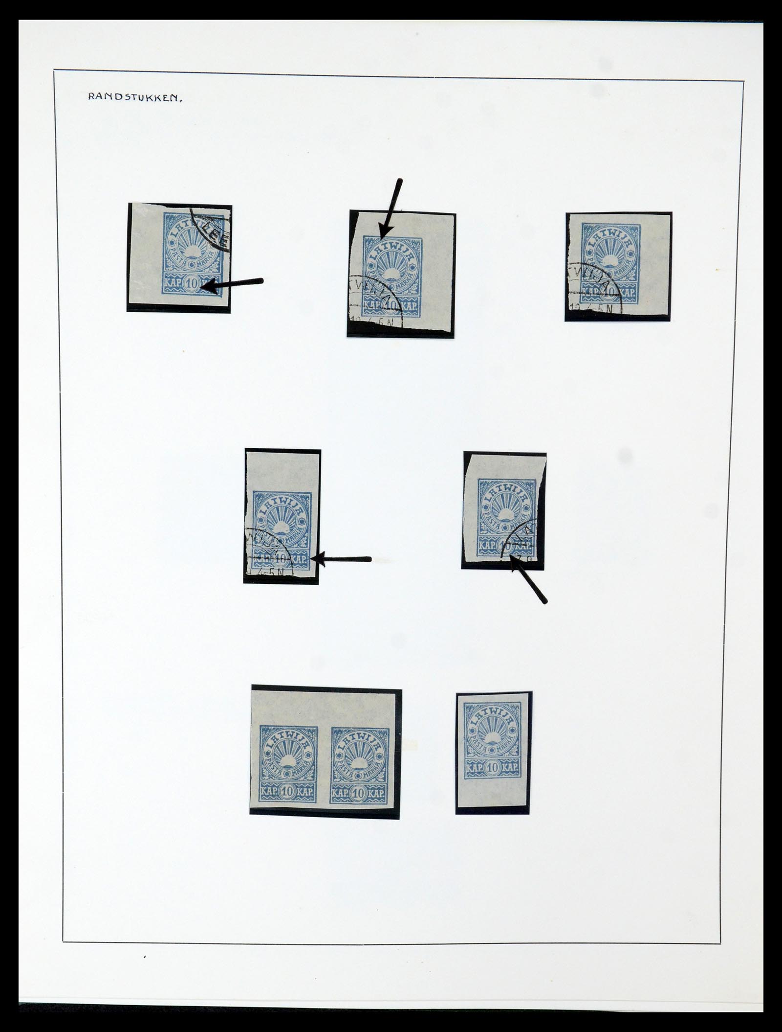 35637 053 - Postzegelverzameling 35637 Letland 1918-1922.