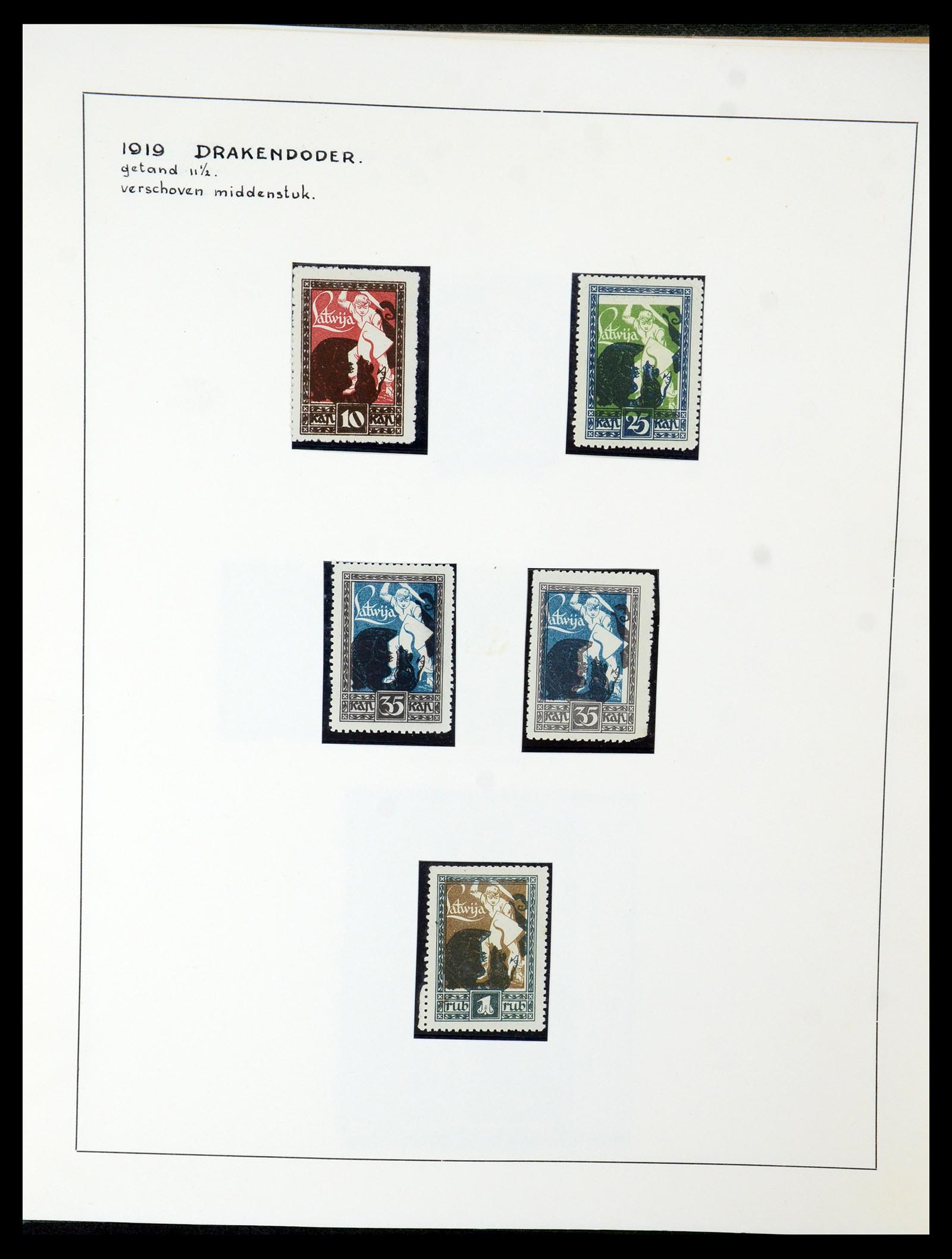 35637 062 - Postzegelverzameling 35637 Letland 1918-1922.