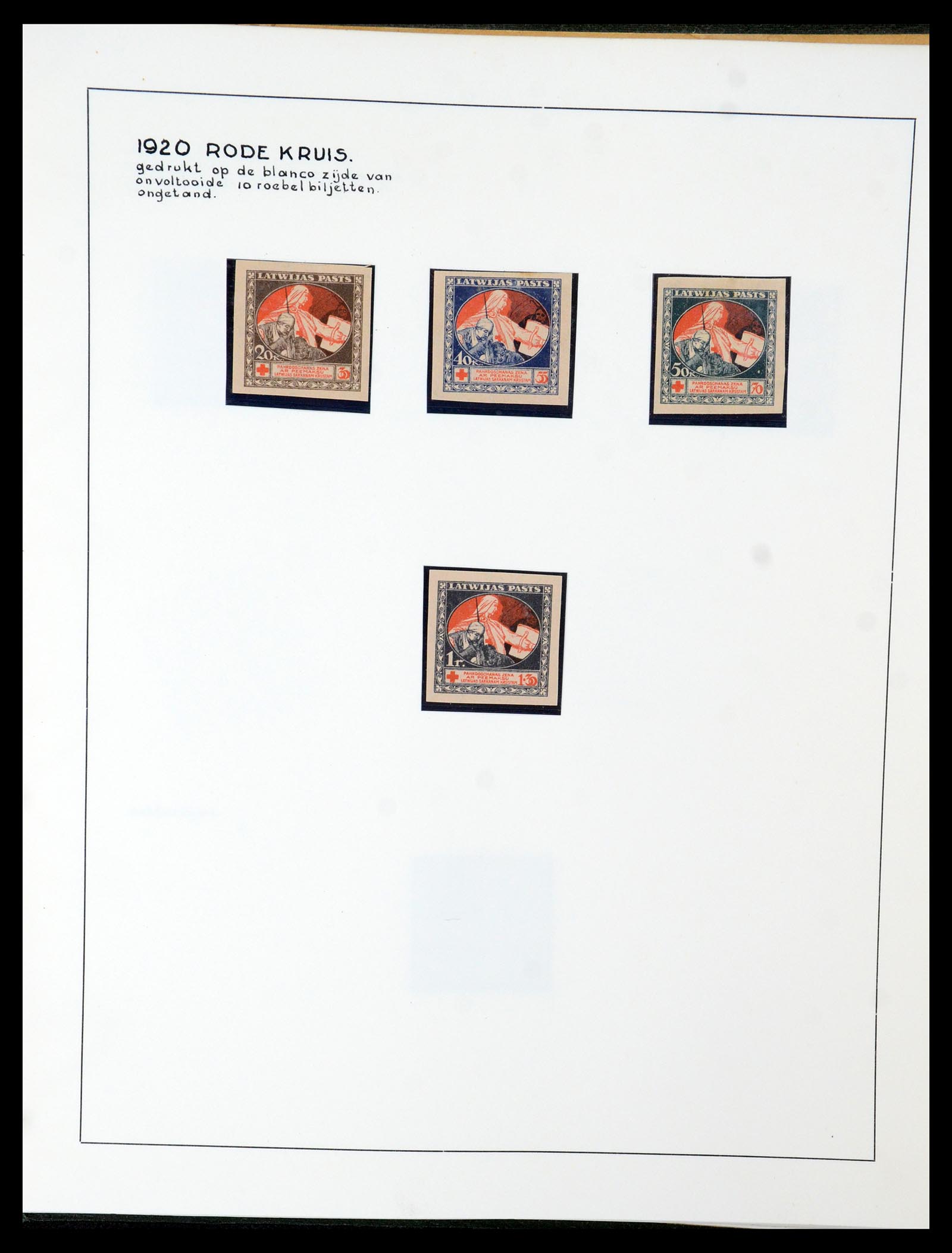 35637 073 - Postzegelverzameling 35637 Letland 1918-1922.