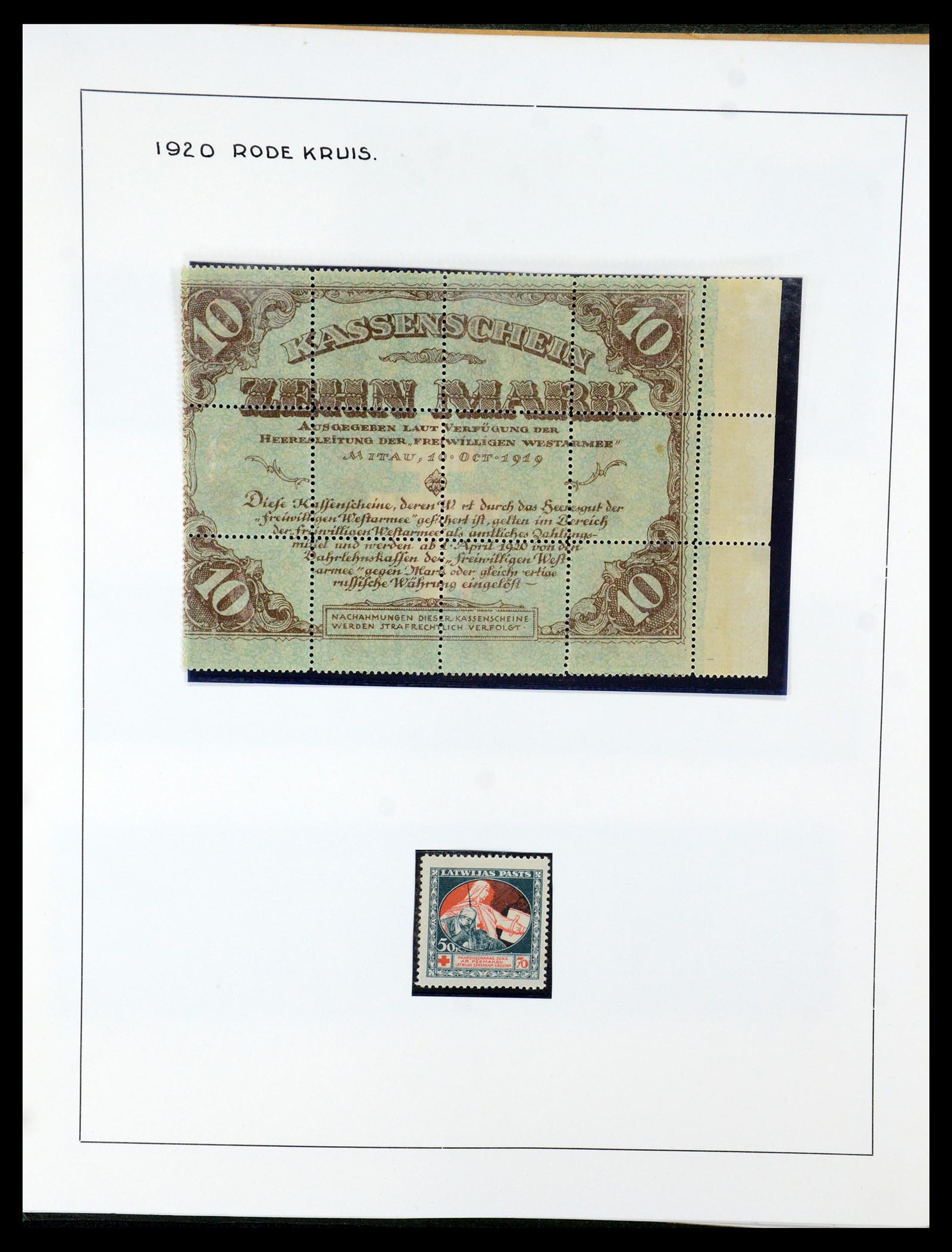 35637 078 - Postzegelverzameling 35637 Letland 1918-1922.