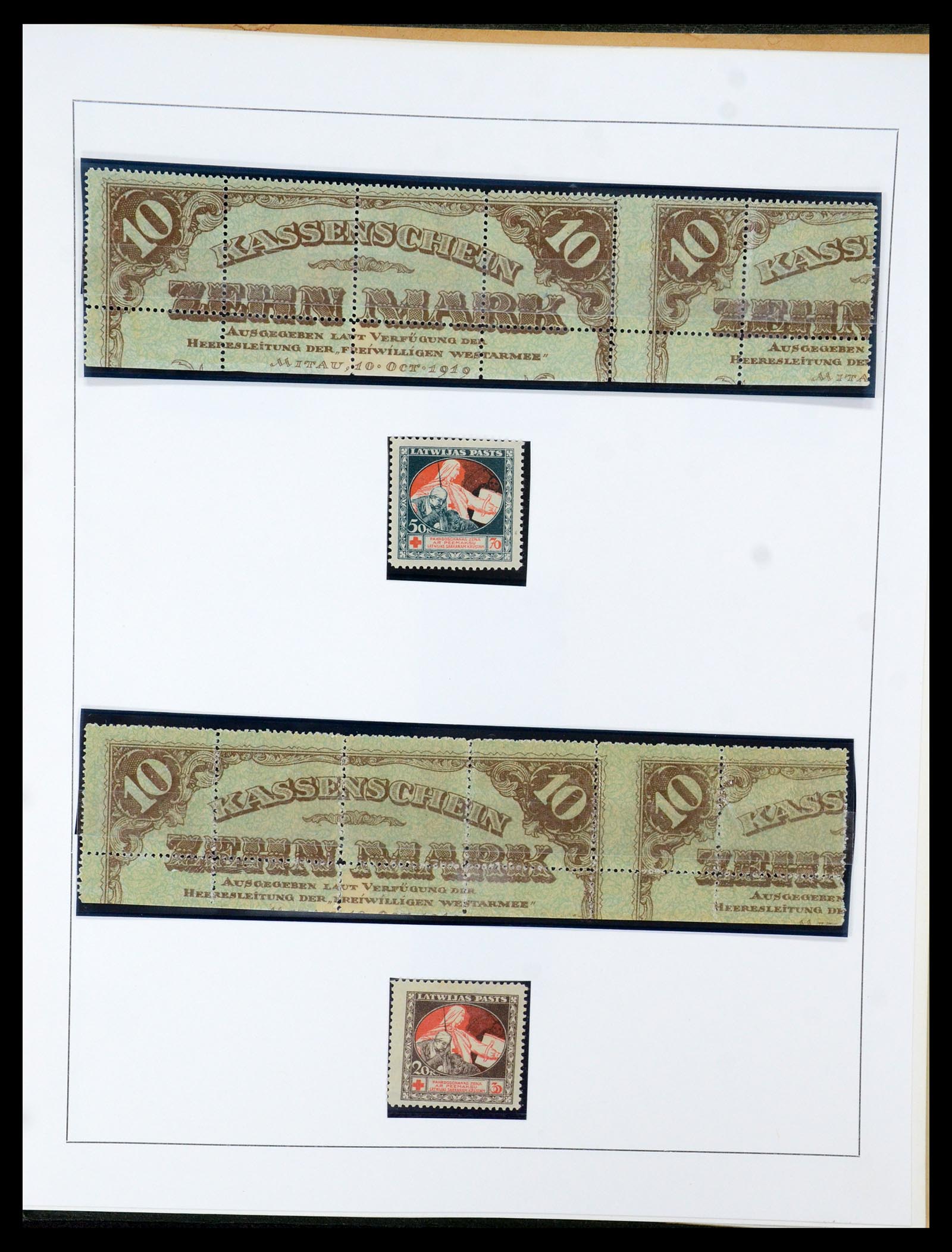 35637 080 - Postzegelverzameling 35637 Letland 1918-1922.