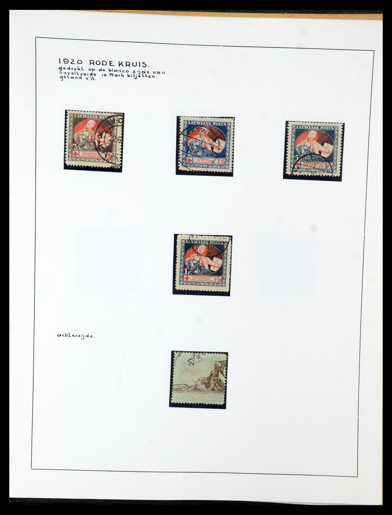 35637 081 - Postzegelverzameling 35637 Letland 1918-1922.