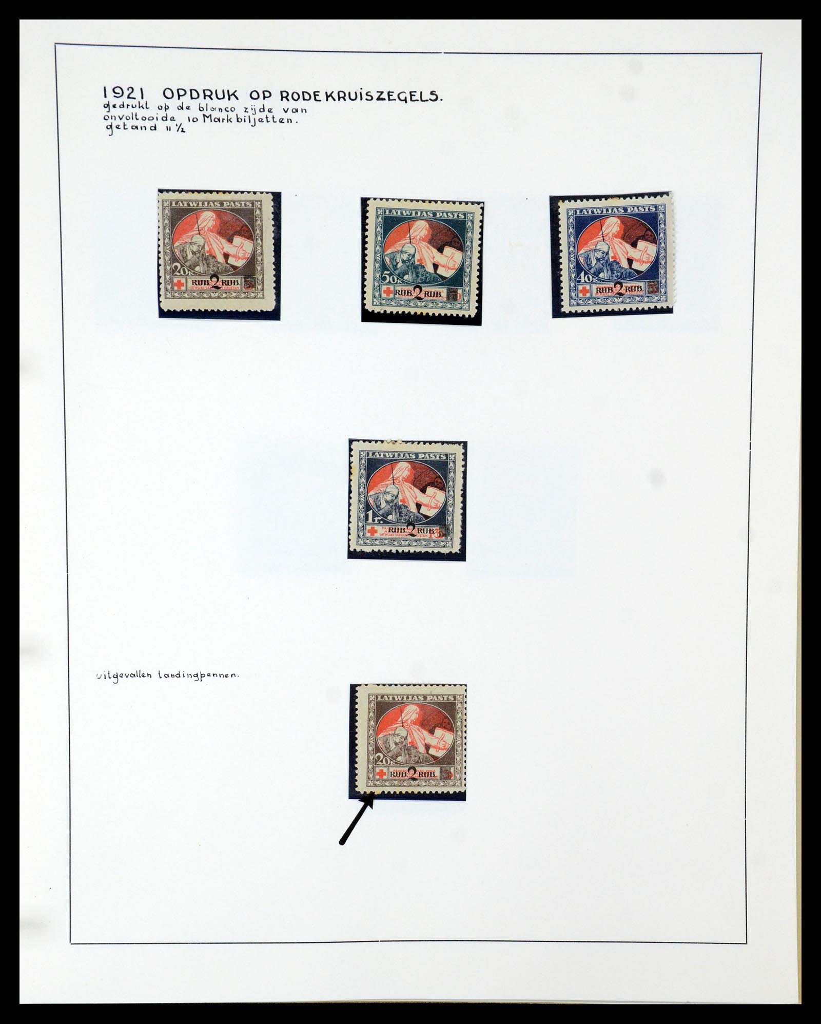 35637 102 - Postzegelverzameling 35637 Letland 1918-1922.