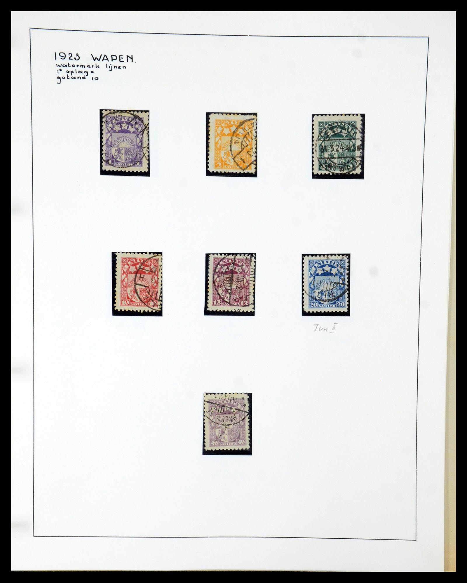 35637 112 - Postzegelverzameling 35637 Letland 1918-1922.