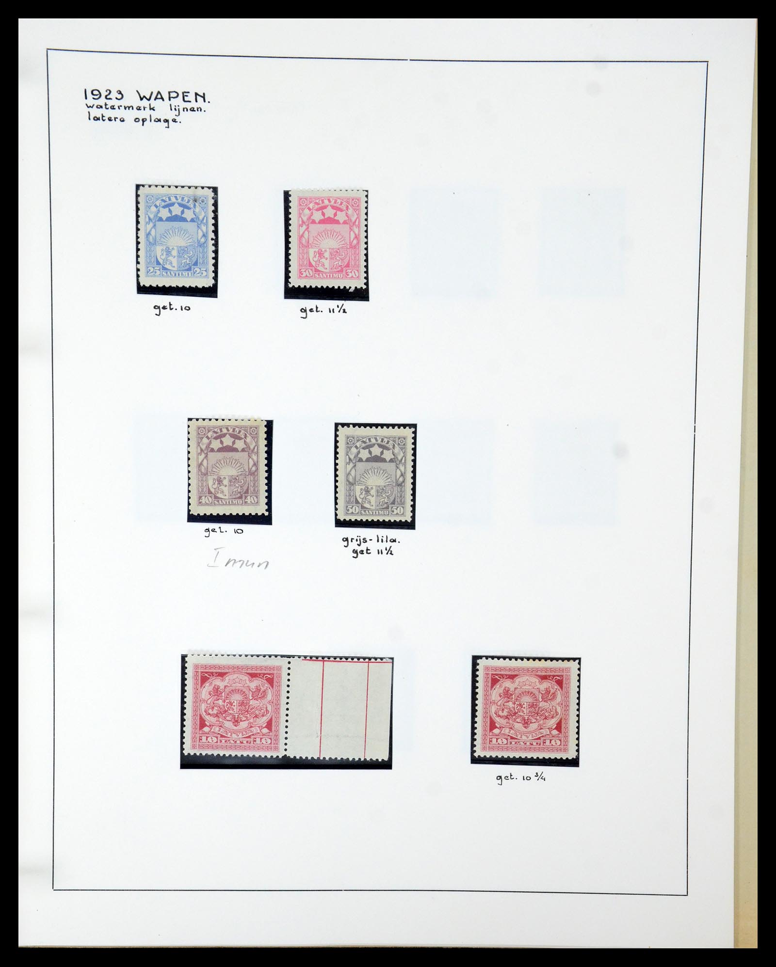 35637 114 - Postzegelverzameling 35637 Letland 1918-1922.