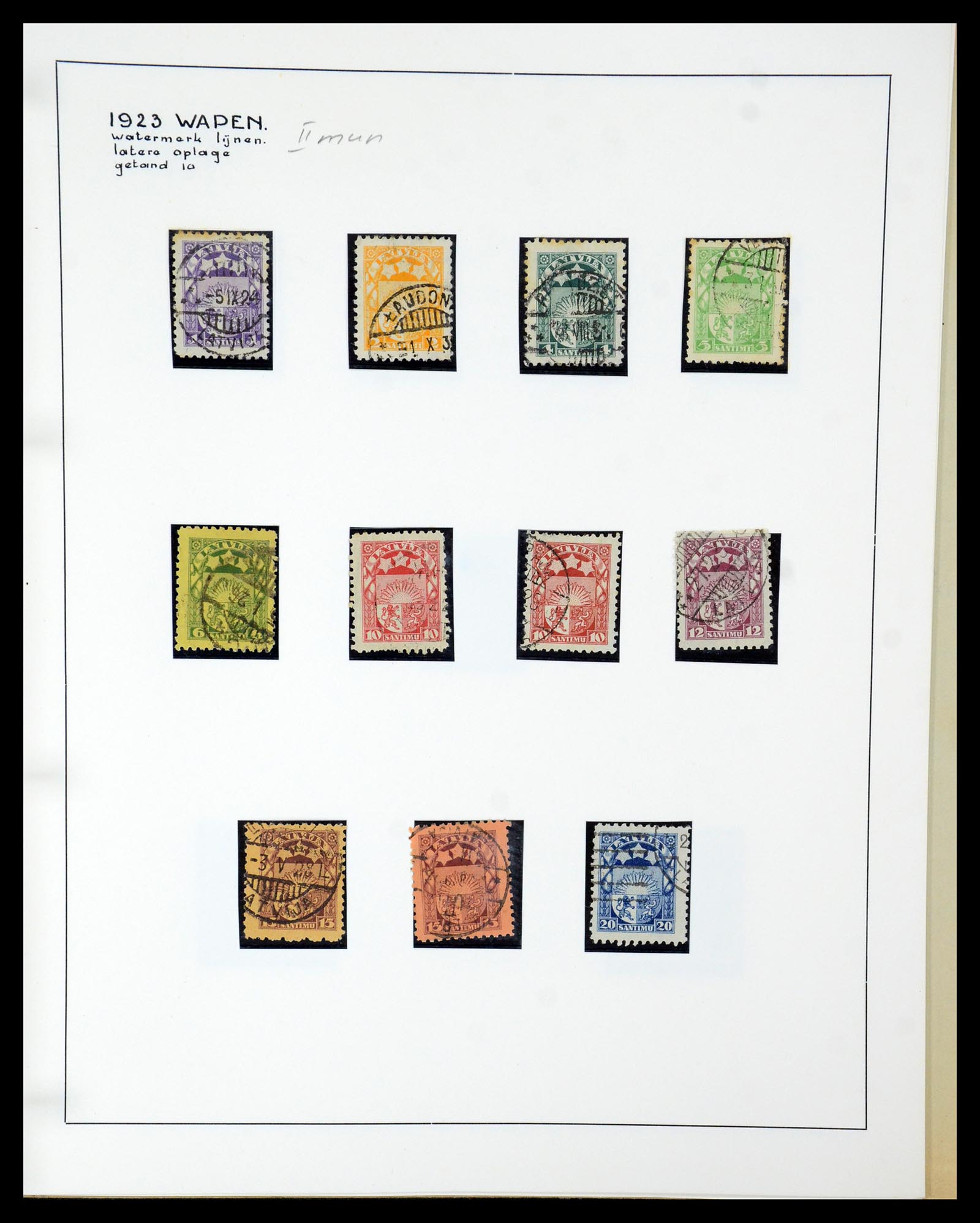 35637 115 - Postzegelverzameling 35637 Letland 1918-1922.