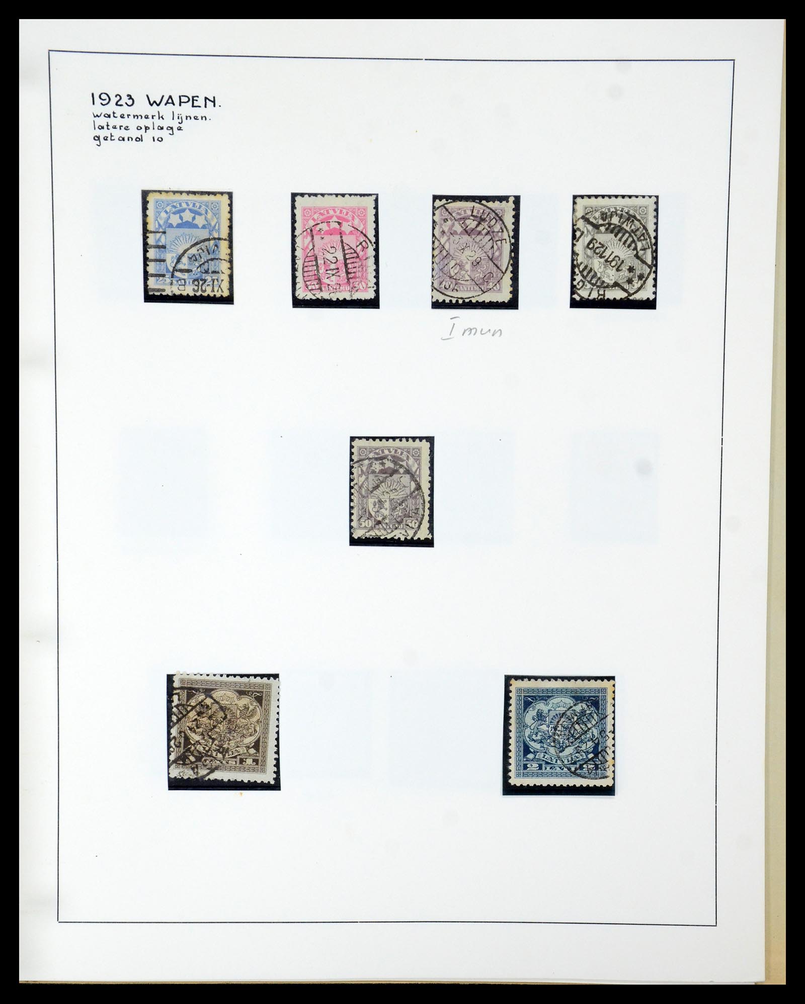 35637 116 - Postzegelverzameling 35637 Letland 1918-1922.