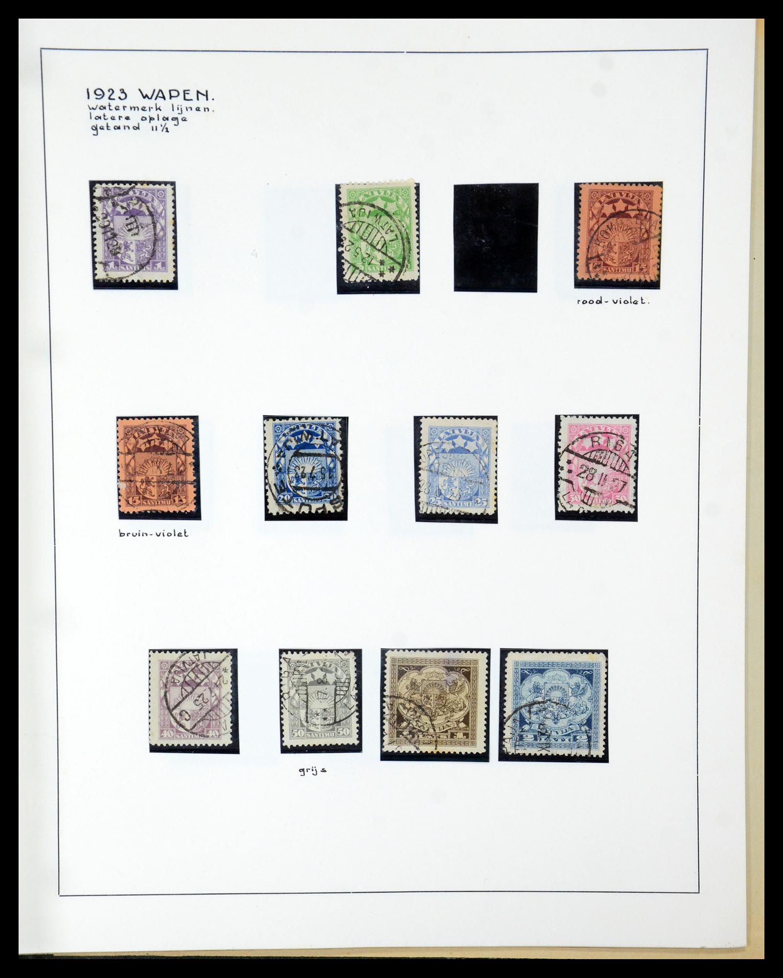 35637 117 - Postzegelverzameling 35637 Letland 1918-1922.