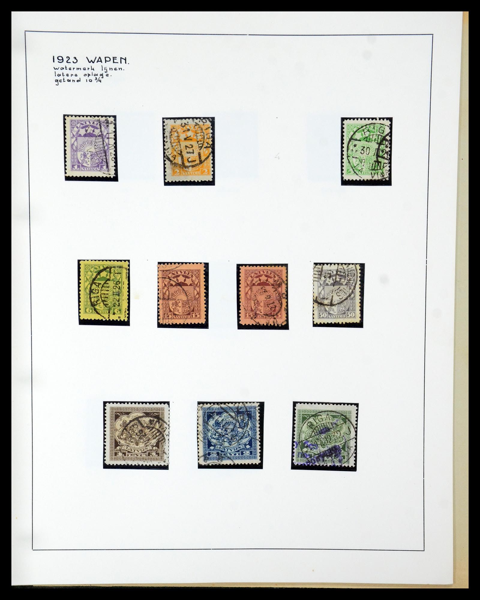 35637 118 - Postzegelverzameling 35637 Letland 1918-1922.