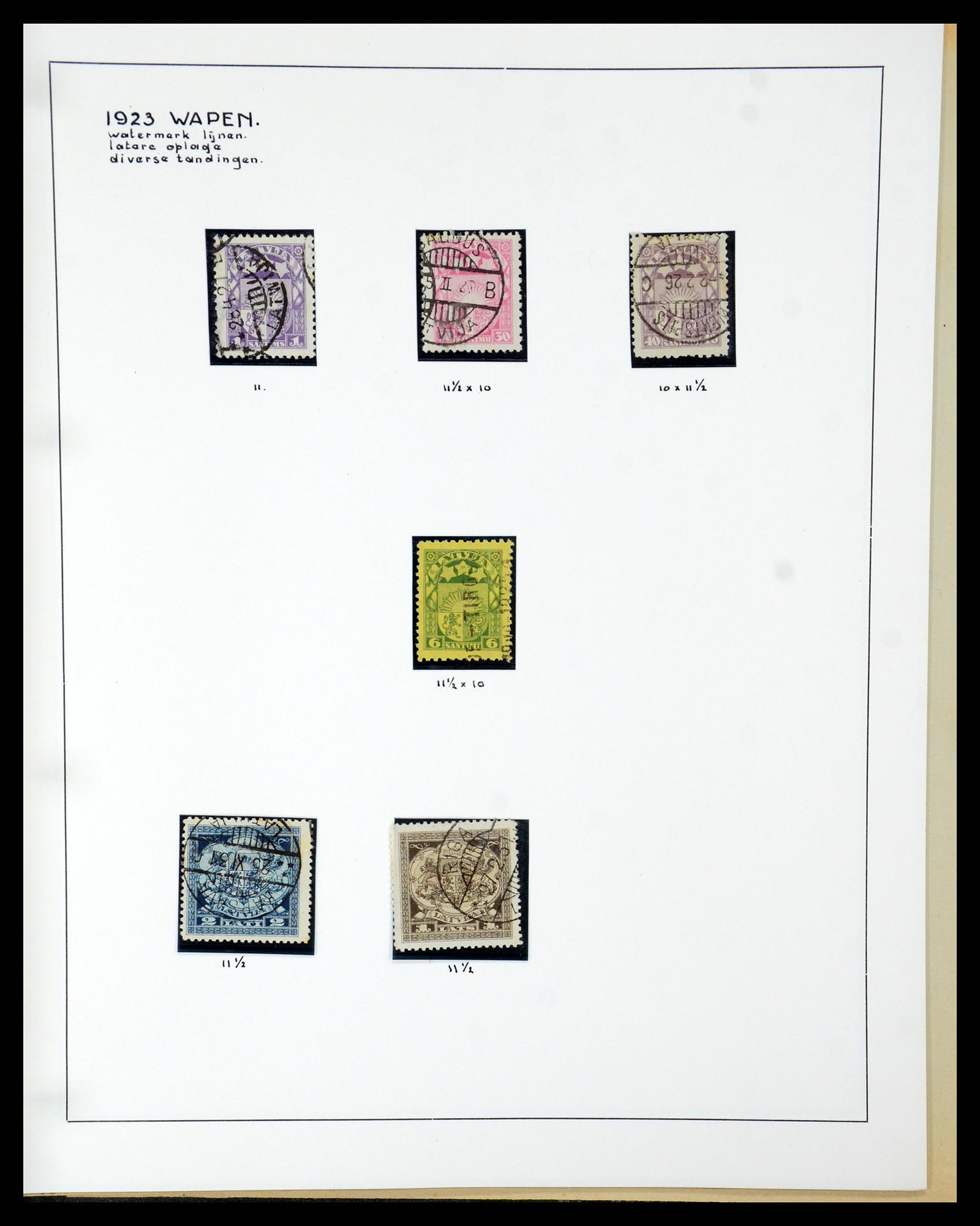 35637 119 - Postzegelverzameling 35637 Letland 1918-1922.